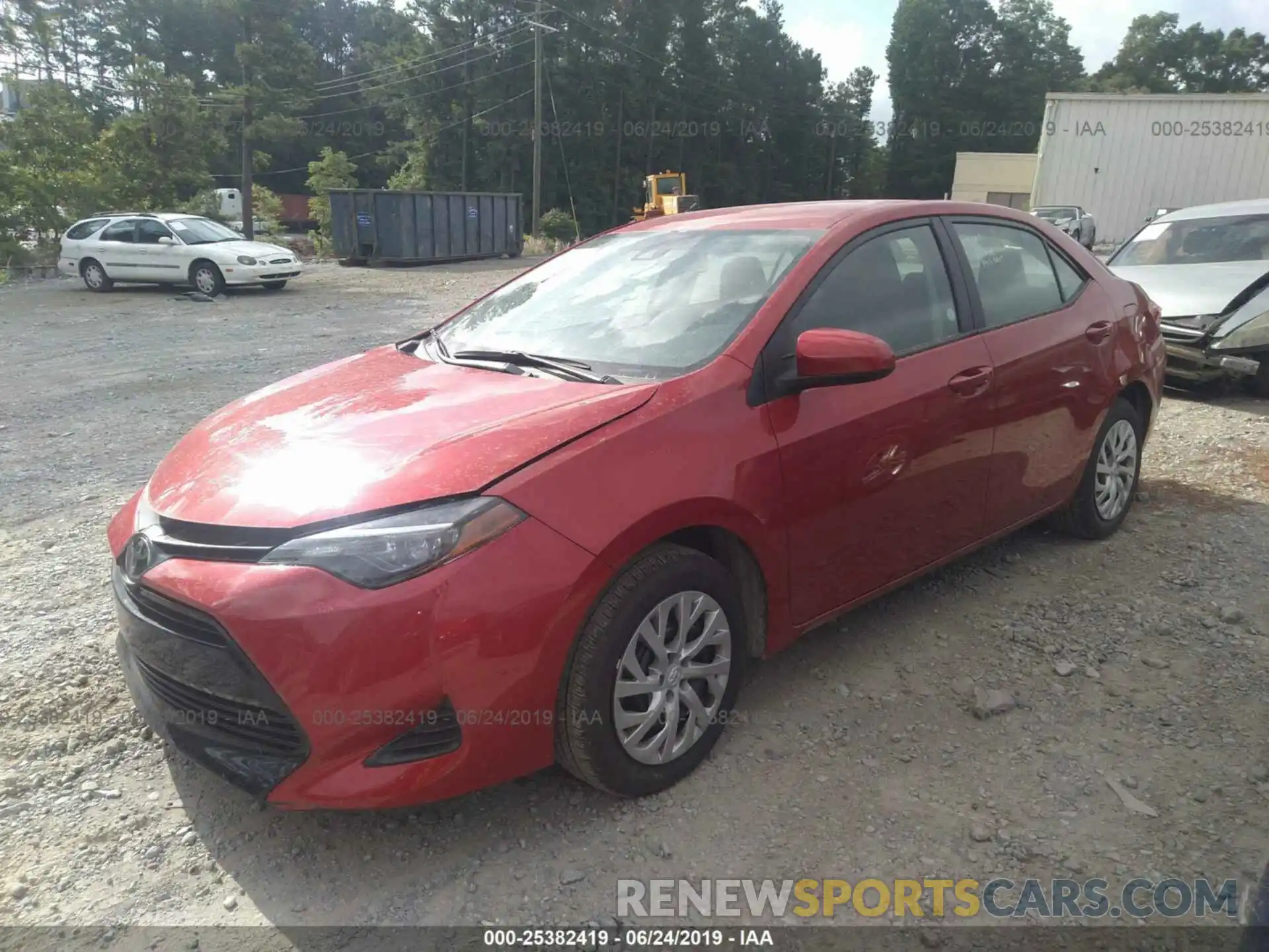 2 Photograph of a damaged car 5YFBURHE0KP910550 TOYOTA COROLLA 2019