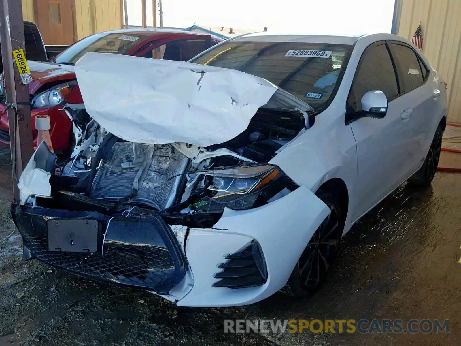 2 Photograph of a damaged car 5YFBURHE0KP910838 TOYOTA COROLLA 2019