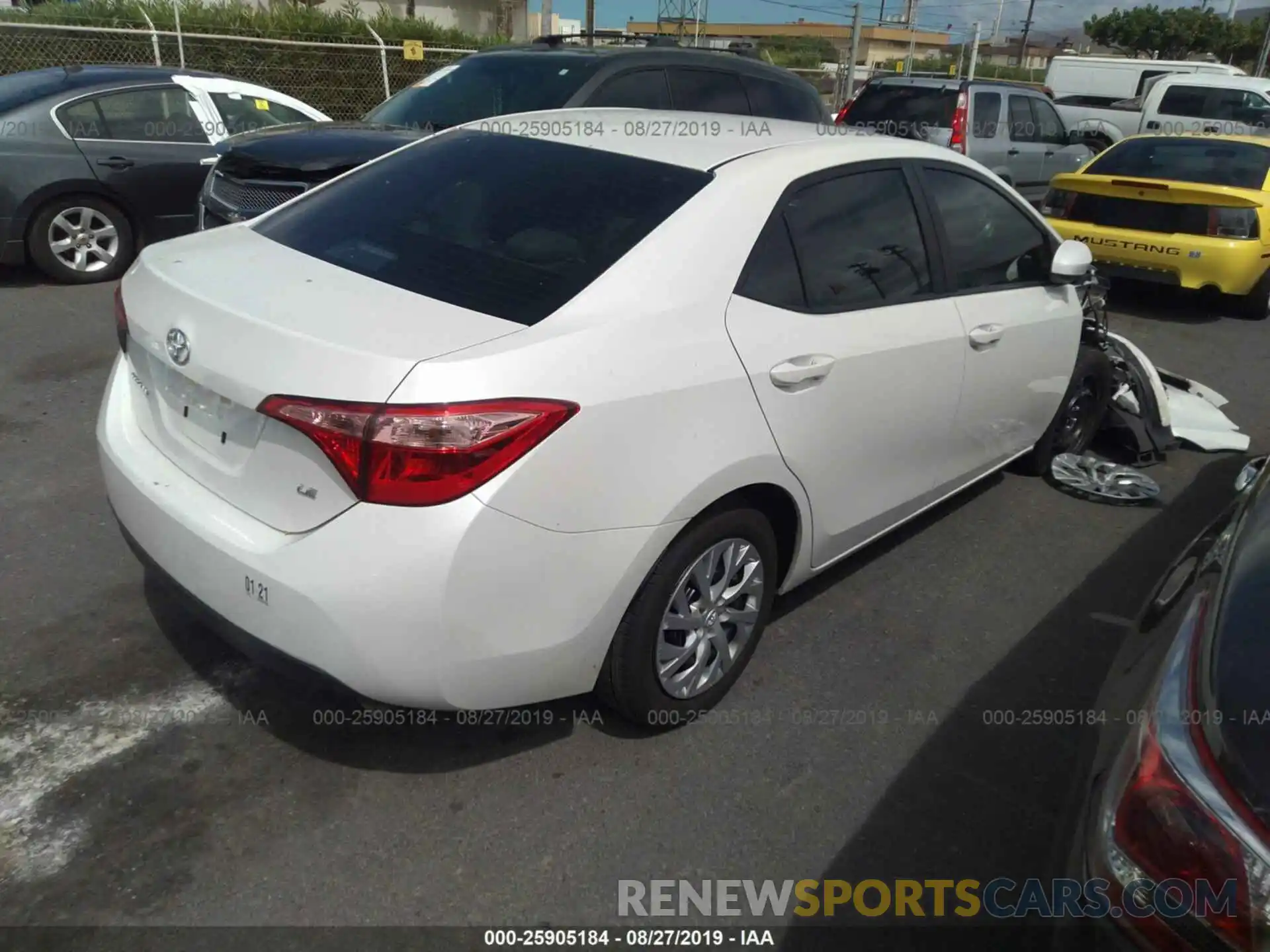 4 Photograph of a damaged car 5YFBURHE0KP910936 TOYOTA COROLLA 2019