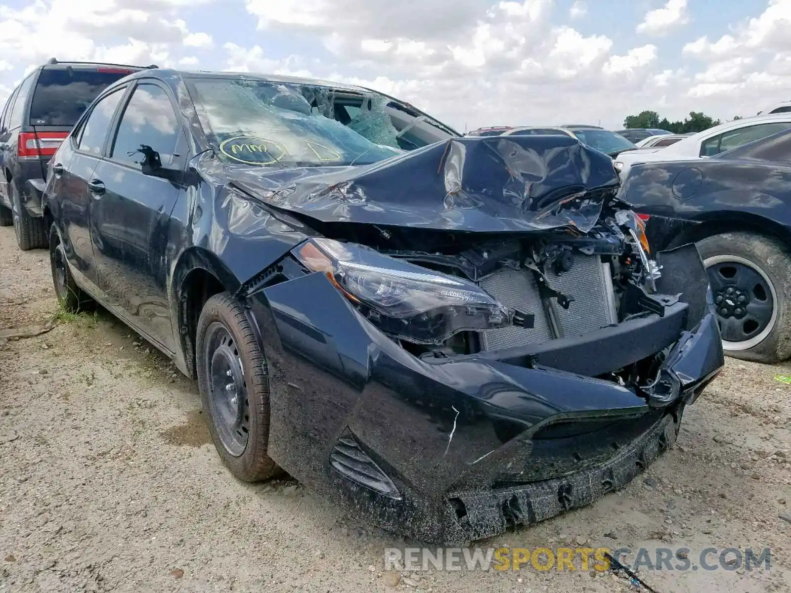 1 Photograph of a damaged car 5YFBURHE0KP911469 TOYOTA COROLLA 2019