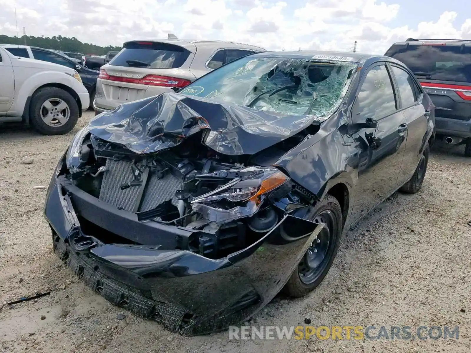 2 Photograph of a damaged car 5YFBURHE0KP911469 TOYOTA COROLLA 2019