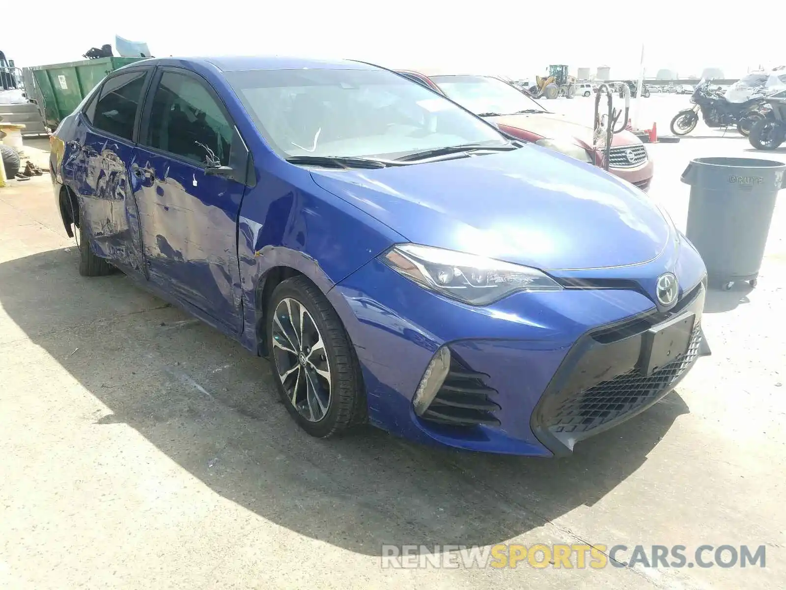 1 Photograph of a damaged car 5YFBURHE0KP911567 TOYOTA COROLLA 2019