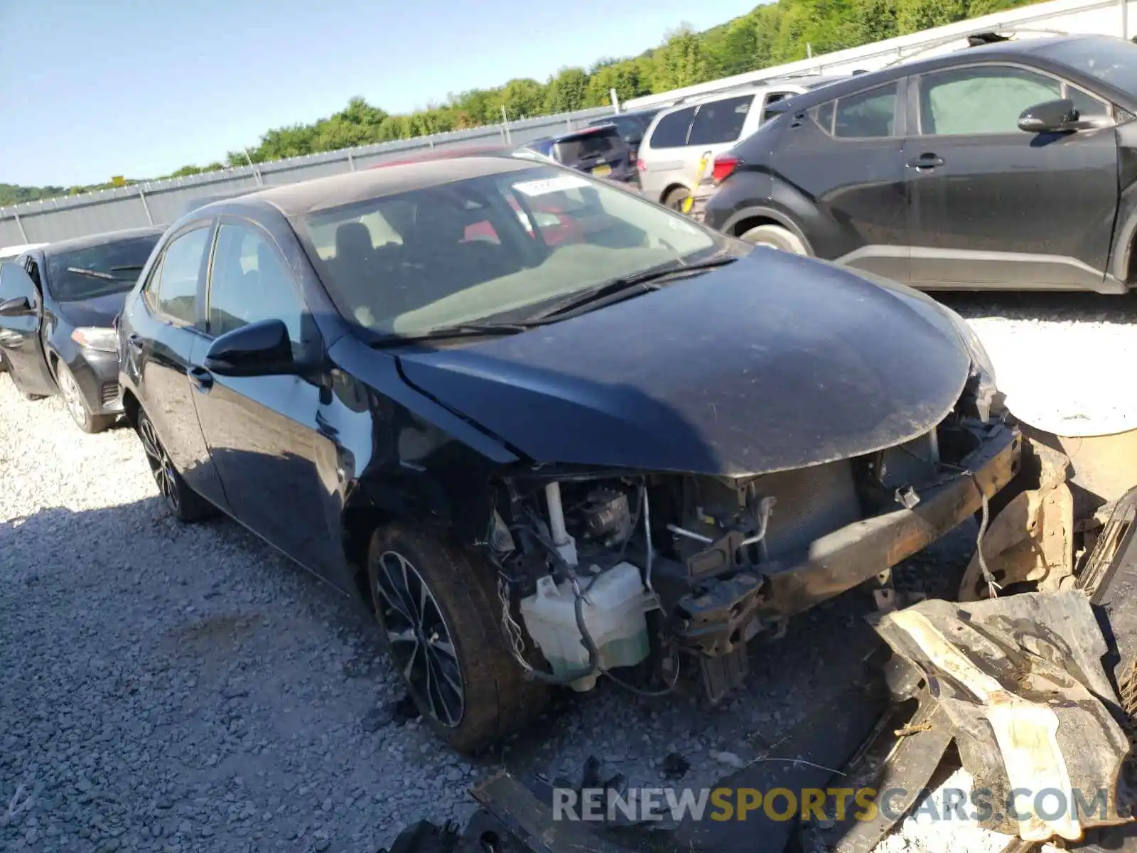 1 Photograph of a damaged car 5YFBURHE0KP911598 TOYOTA COROLLA 2019