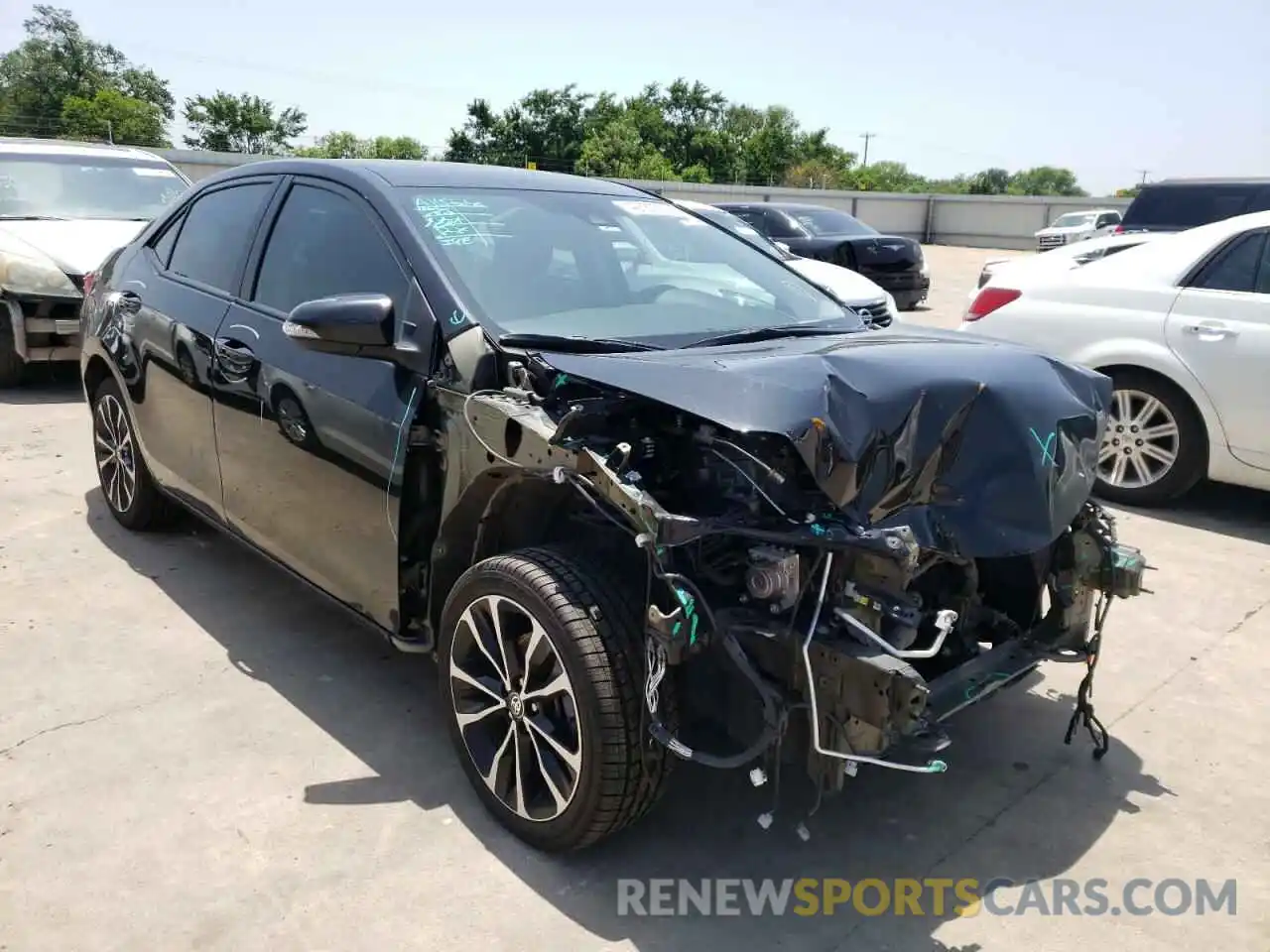 1 Photograph of a damaged car 5YFBURHE0KP911648 TOYOTA COROLLA 2019