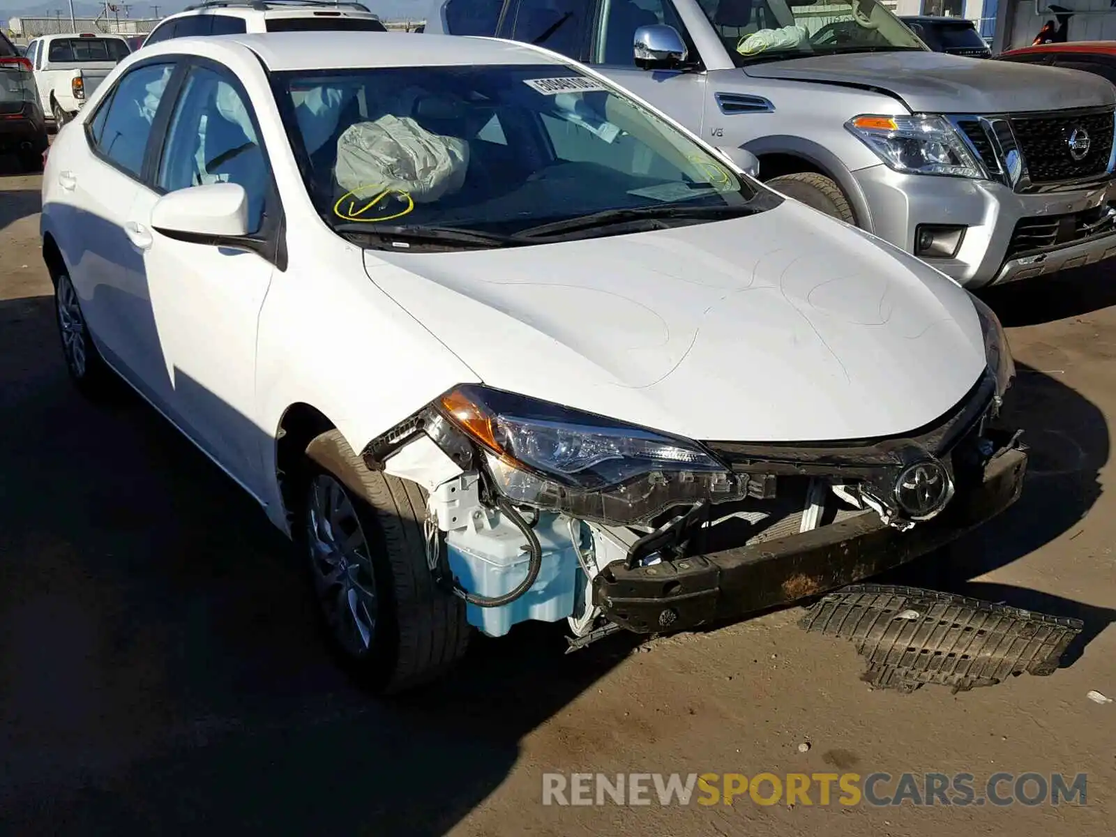 1 Photograph of a damaged car 5YFBURHE0KP911729 TOYOTA COROLLA 2019