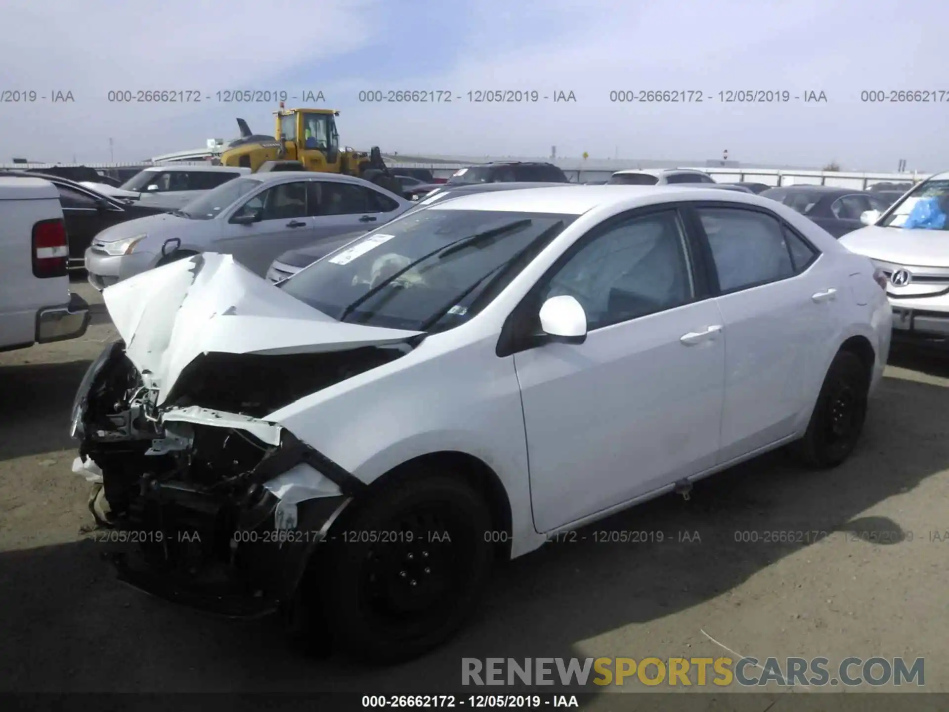 2 Photograph of a damaged car 5YFBURHE0KP912167 TOYOTA COROLLA 2019