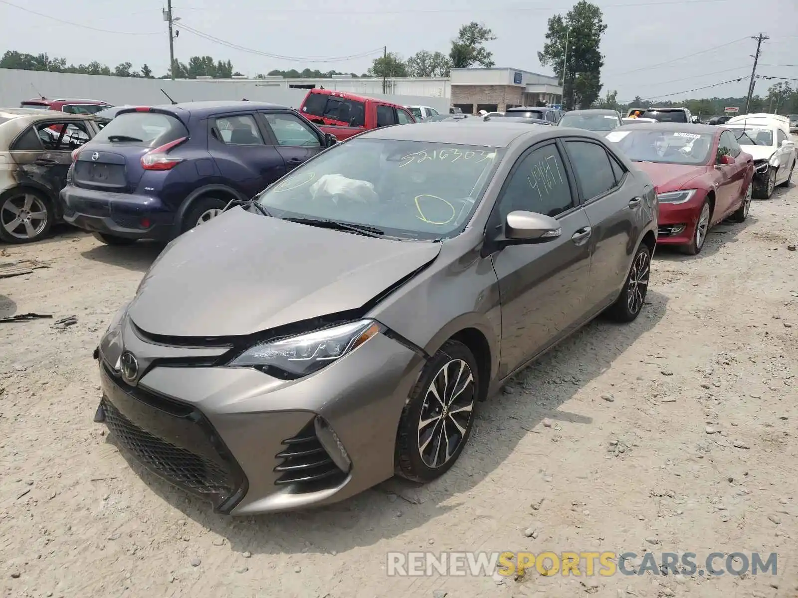 2 Photograph of a damaged car 5YFBURHE0KP912394 TOYOTA COROLLA 2019