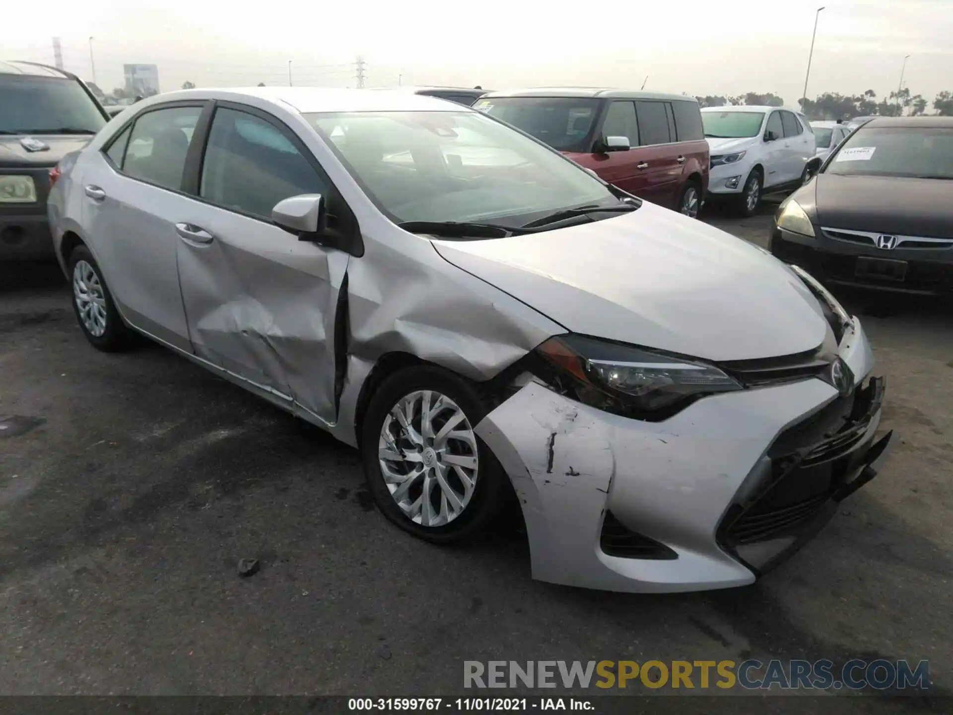 1 Photograph of a damaged car 5YFBURHE0KP912525 TOYOTA COROLLA 2019