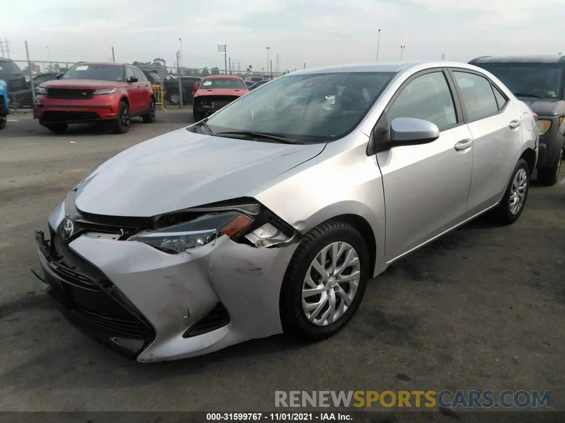 2 Photograph of a damaged car 5YFBURHE0KP912525 TOYOTA COROLLA 2019