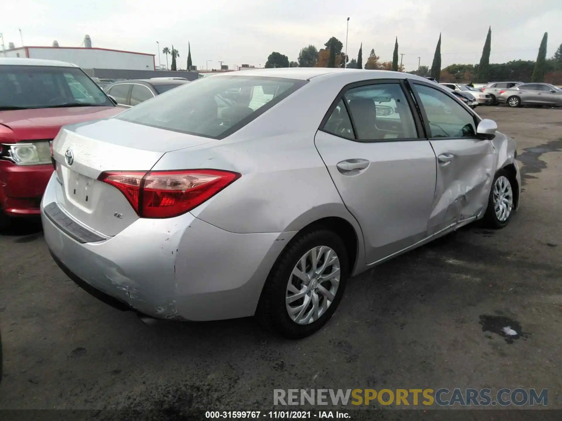 4 Photograph of a damaged car 5YFBURHE0KP912525 TOYOTA COROLLA 2019