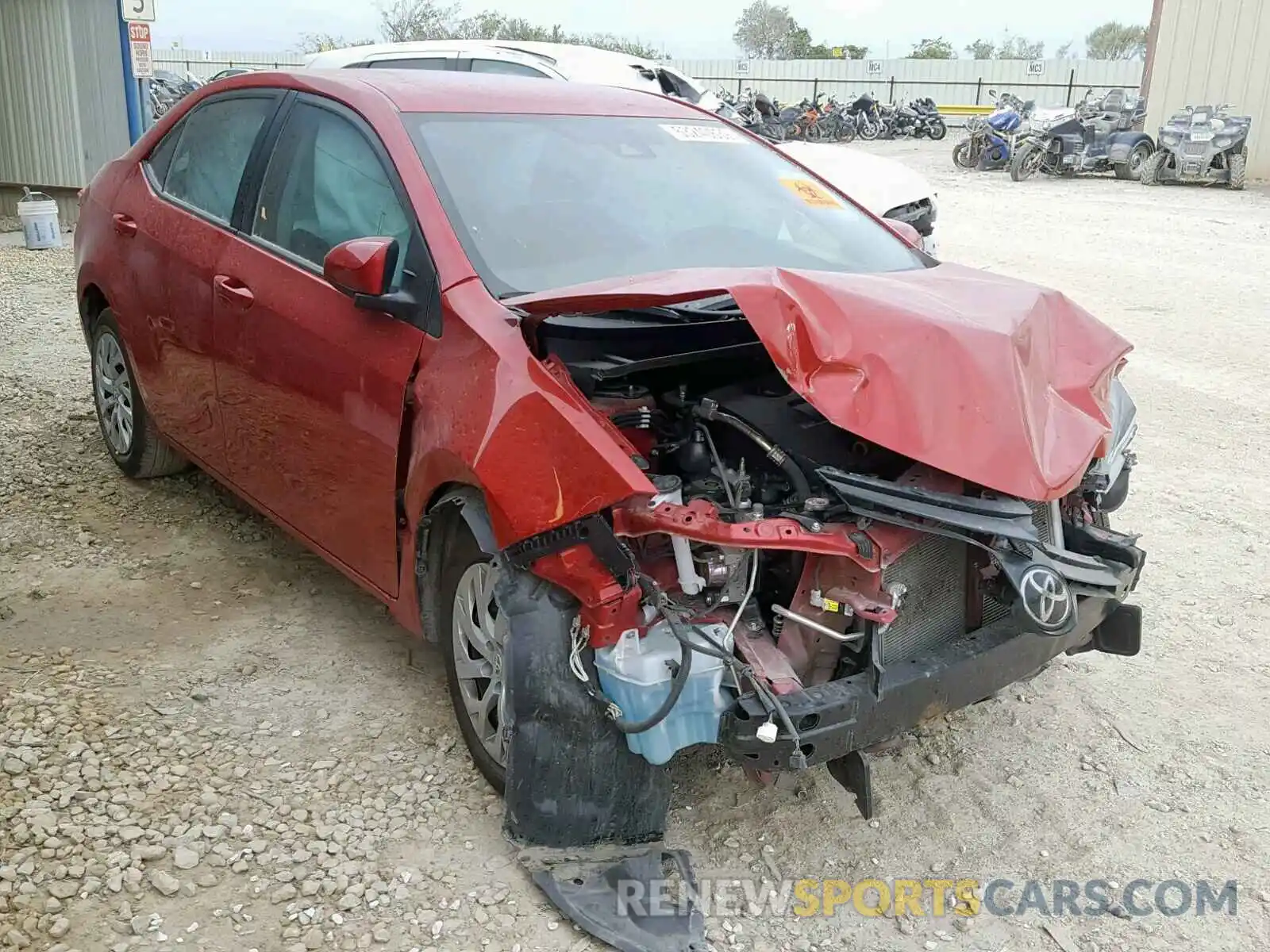 1 Photograph of a damaged car 5YFBURHE0KP912539 TOYOTA COROLLA 2019