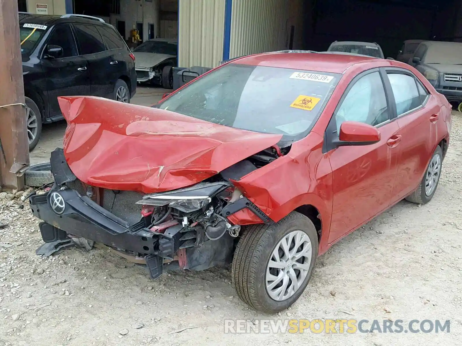 2 Photograph of a damaged car 5YFBURHE0KP912539 TOYOTA COROLLA 2019