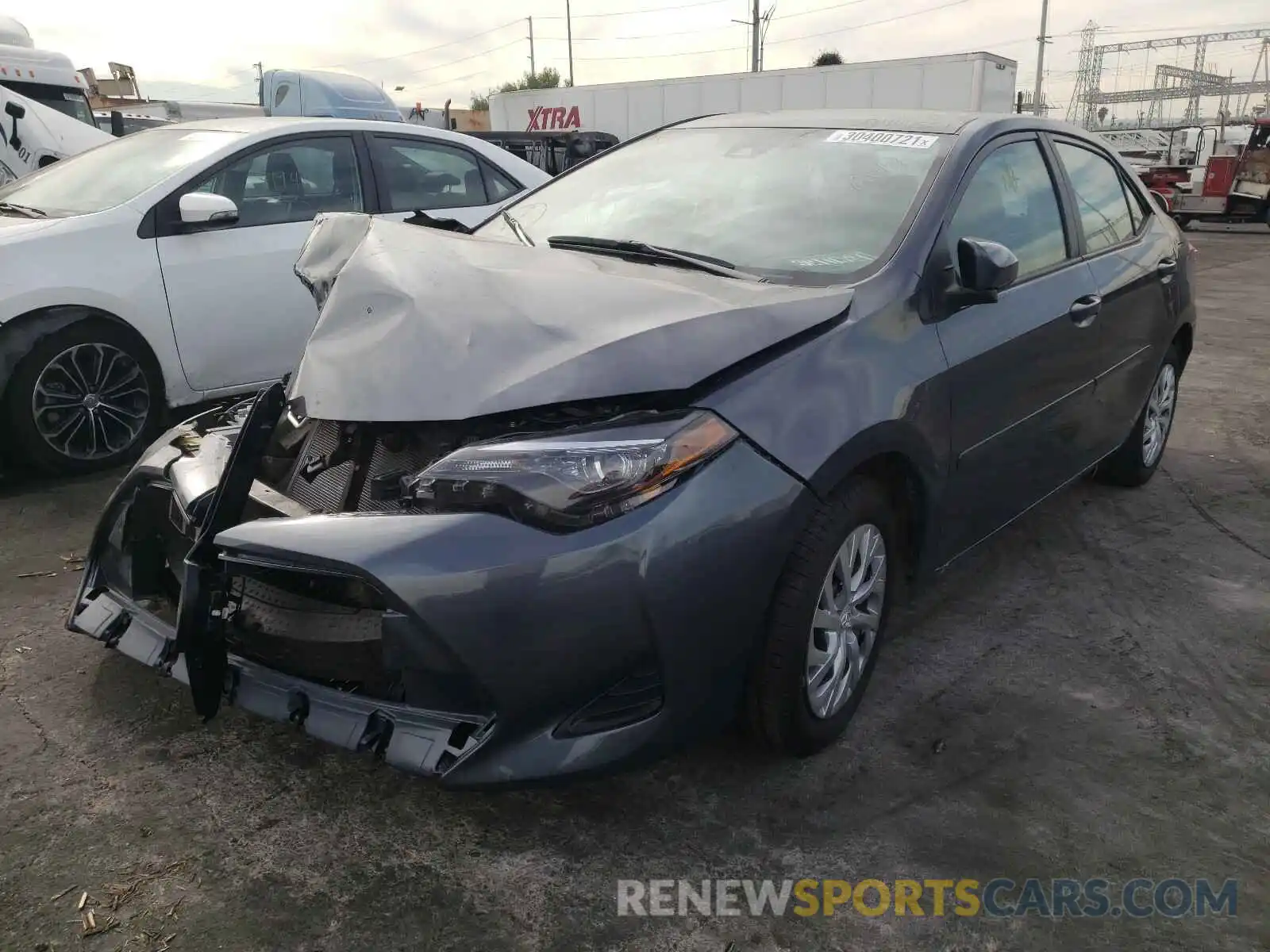 2 Photograph of a damaged car 5YFBURHE0KP912797 TOYOTA COROLLA 2019