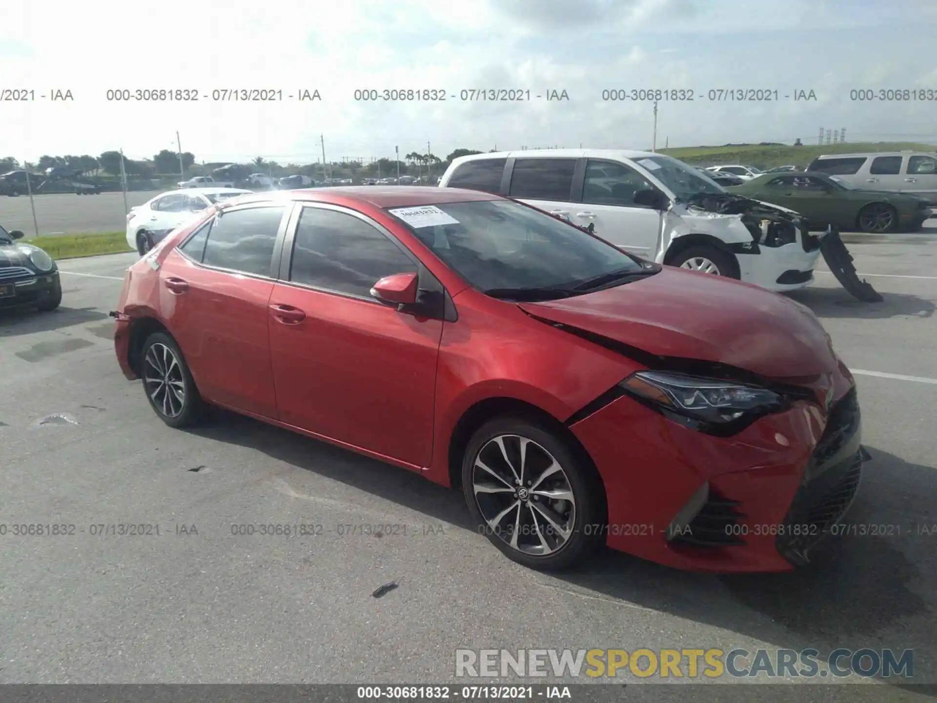 1 Photograph of a damaged car 5YFBURHE0KP912914 TOYOTA COROLLA 2019