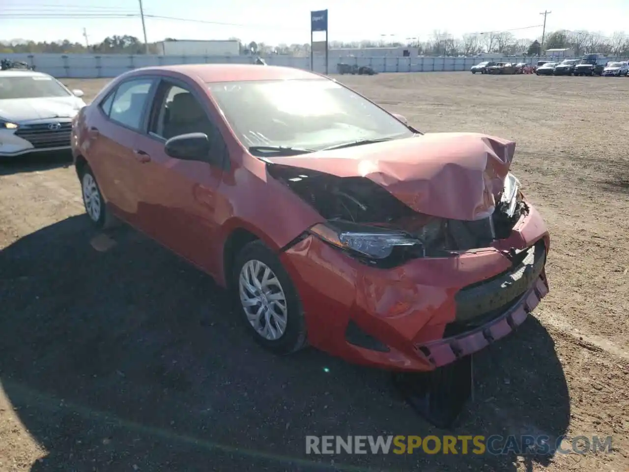 1 Photograph of a damaged car 5YFBURHE0KP912959 TOYOTA COROLLA 2019