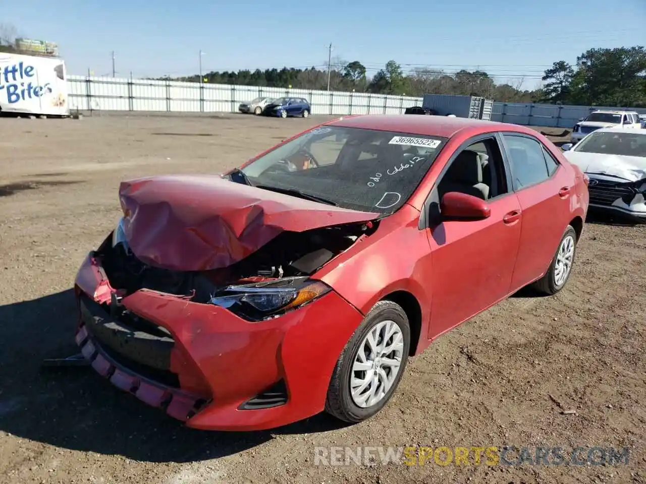 2 Photograph of a damaged car 5YFBURHE0KP912959 TOYOTA COROLLA 2019