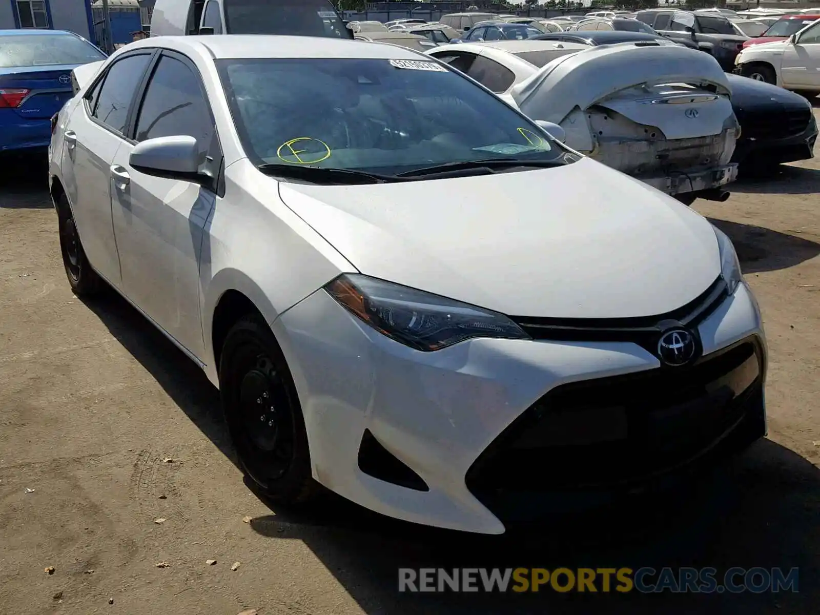 1 Photograph of a damaged car 5YFBURHE0KP913366 TOYOTA COROLLA 2019