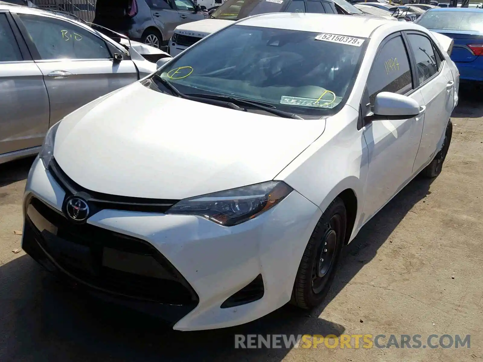 2 Photograph of a damaged car 5YFBURHE0KP913366 TOYOTA COROLLA 2019