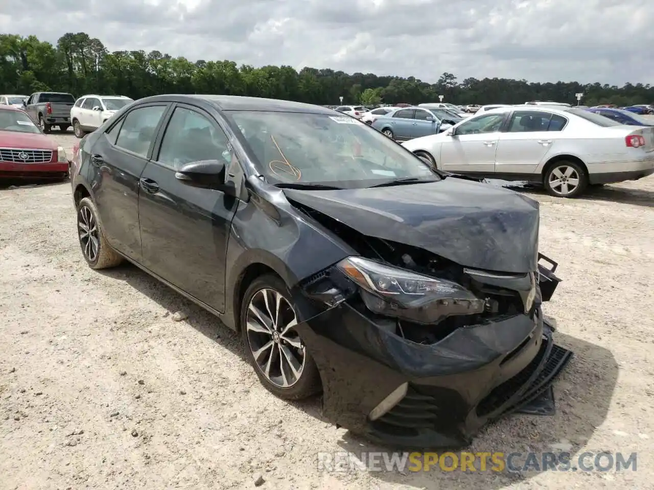 1 Photograph of a damaged car 5YFBURHE0KP913710 TOYOTA COROLLA 2019