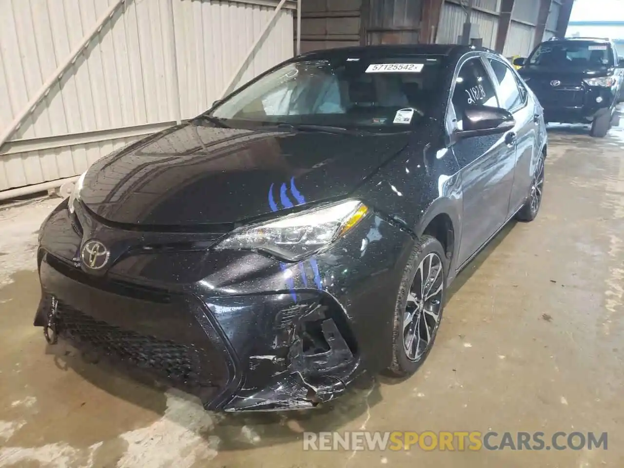 2 Photograph of a damaged car 5YFBURHE0KP914095 TOYOTA COROLLA 2019