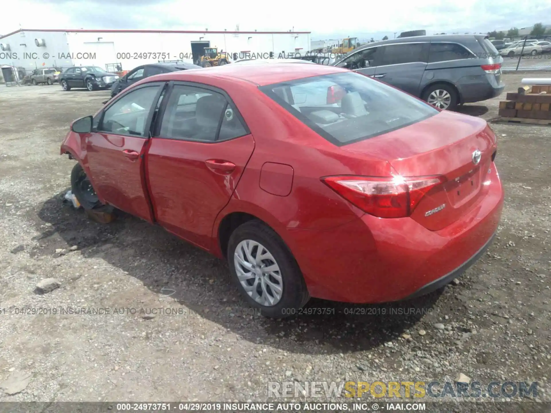 3 Photograph of a damaged car 5YFBURHE0KP914582 TOYOTA COROLLA 2019