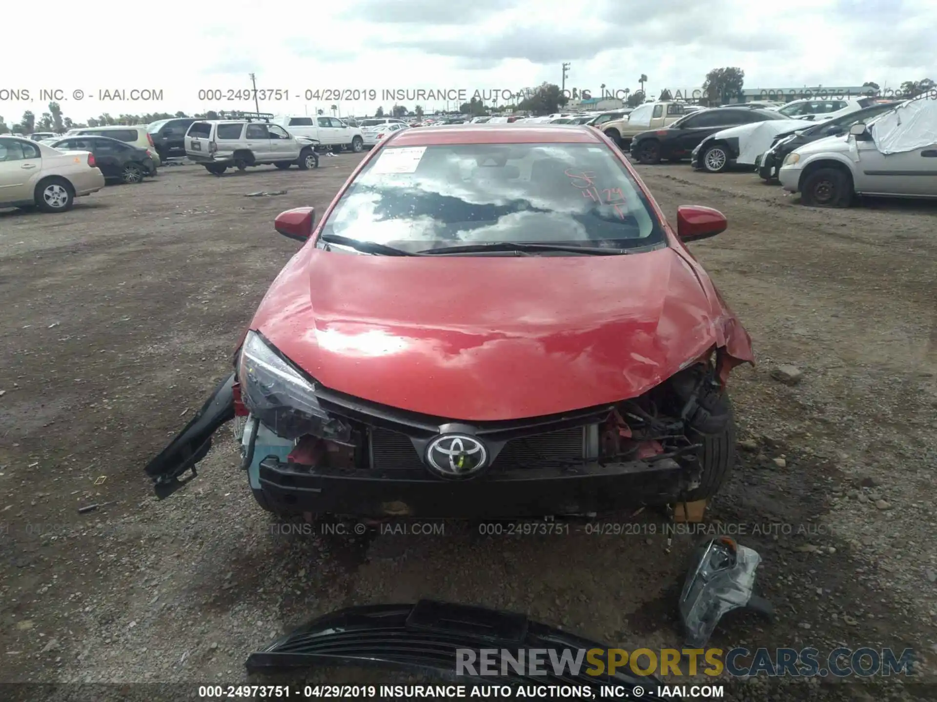 6 Photograph of a damaged car 5YFBURHE0KP914582 TOYOTA COROLLA 2019