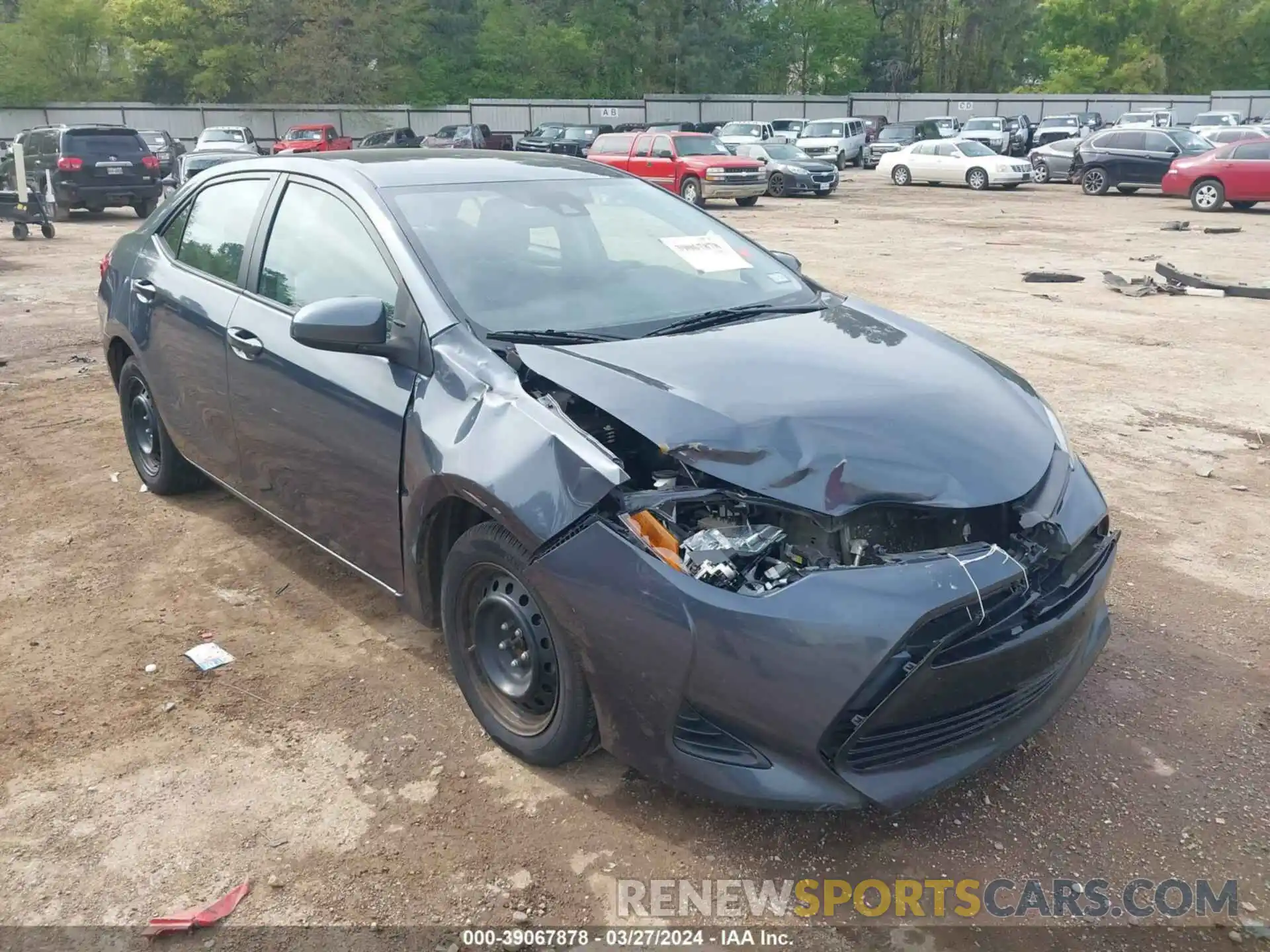 1 Photograph of a damaged car 5YFBURHE0KP915165 TOYOTA COROLLA 2019