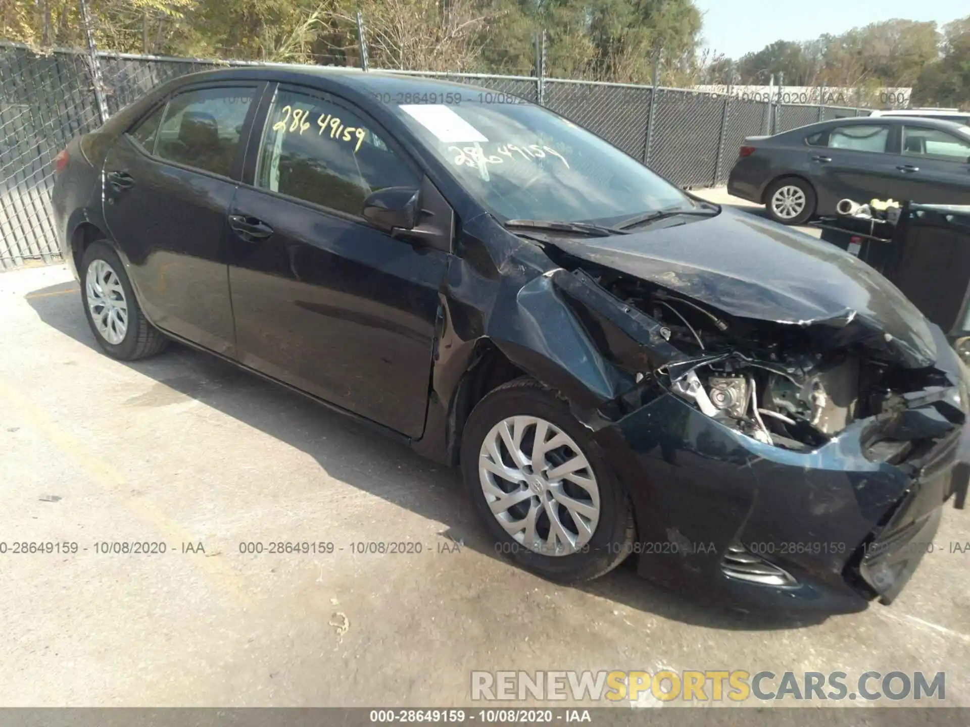 1 Photograph of a damaged car 5YFBURHE0KP915876 TOYOTA COROLLA 2019