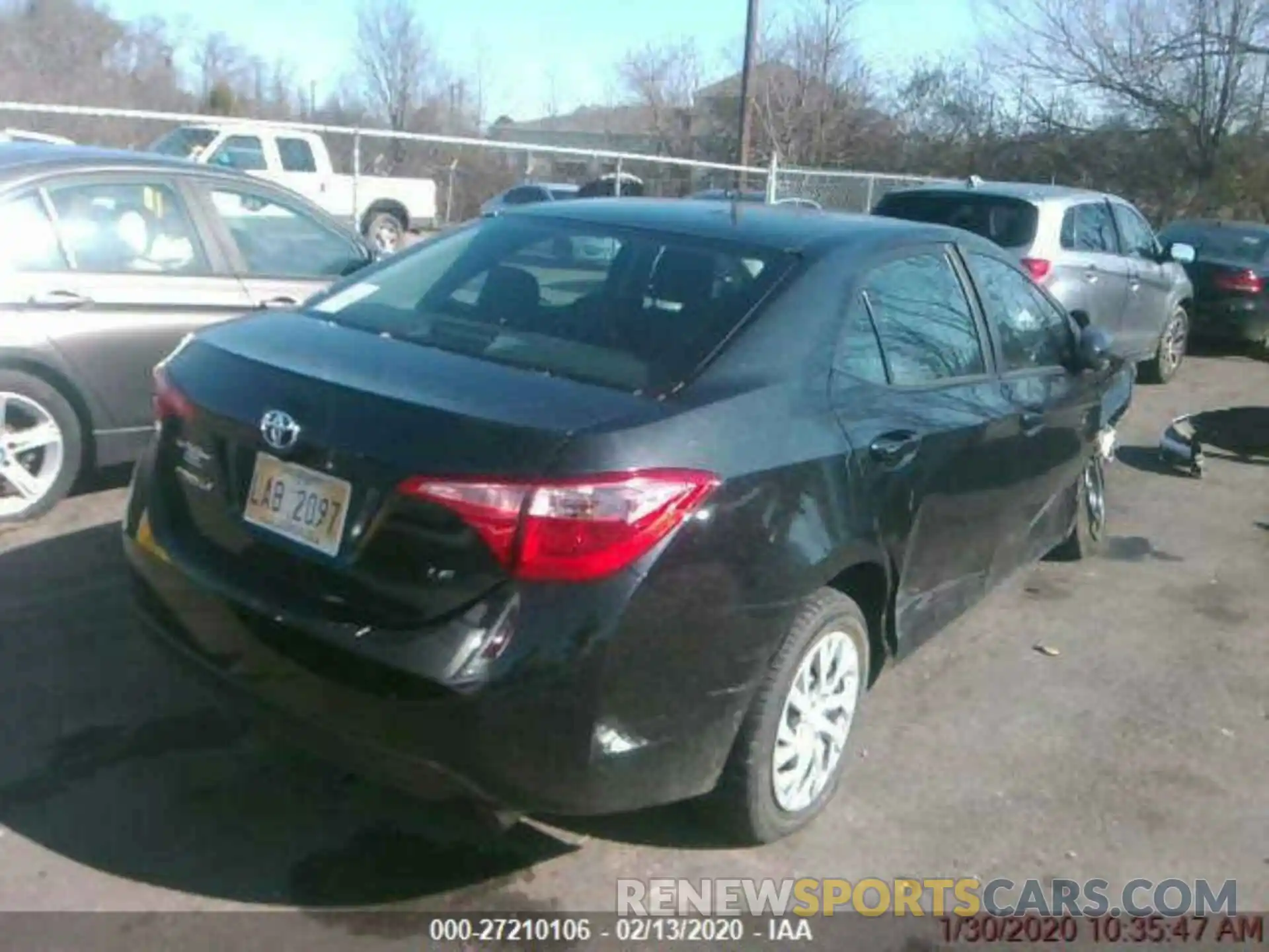 2 Photograph of a damaged car 5YFBURHE0KP915974 TOYOTA COROLLA 2019