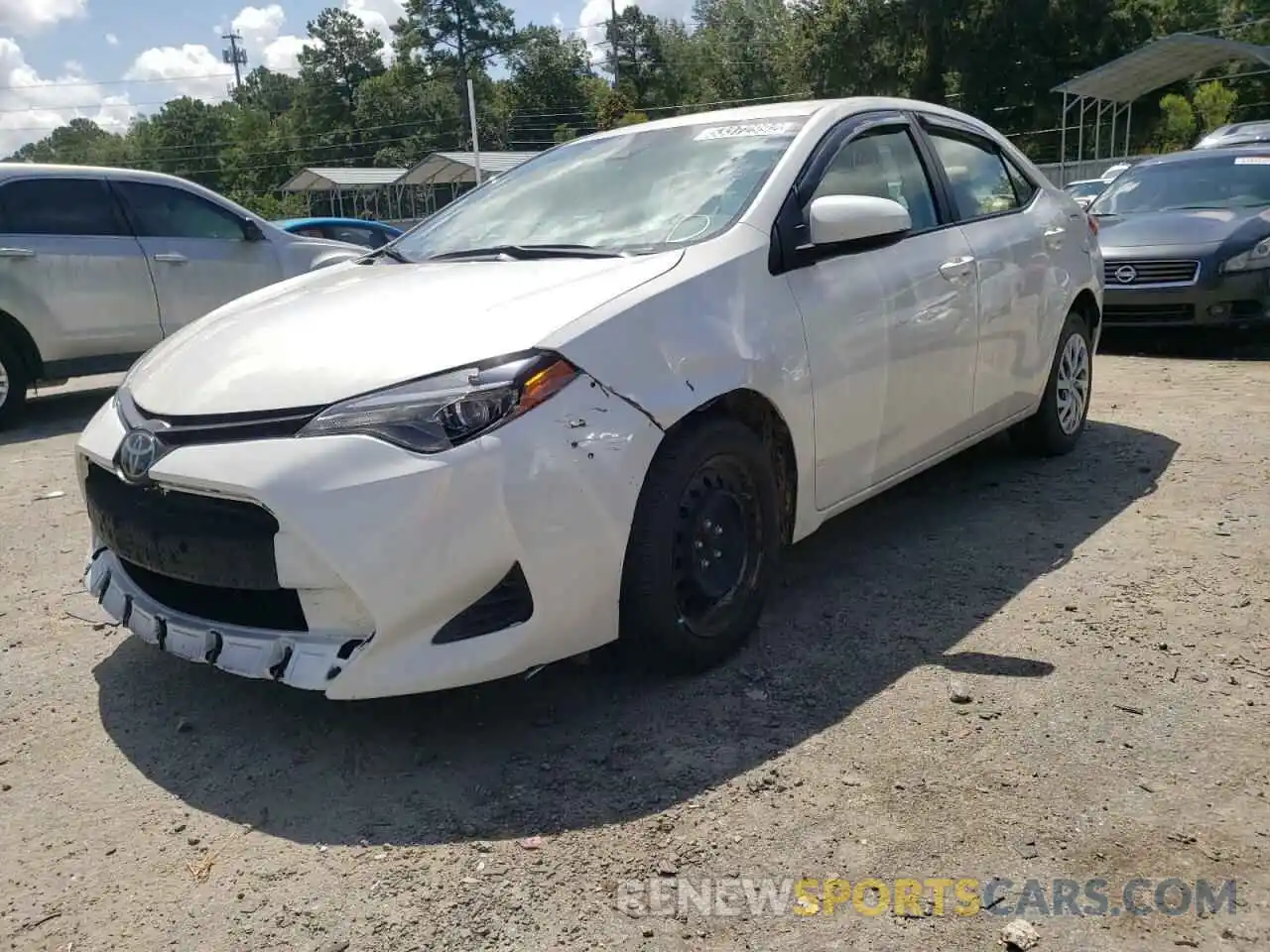 2 Photograph of a damaged car 5YFBURHE0KP916400 TOYOTA COROLLA 2019