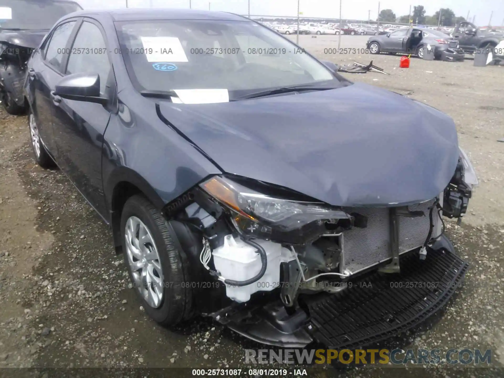 1 Photograph of a damaged car 5YFBURHE0KP916963 TOYOTA COROLLA 2019