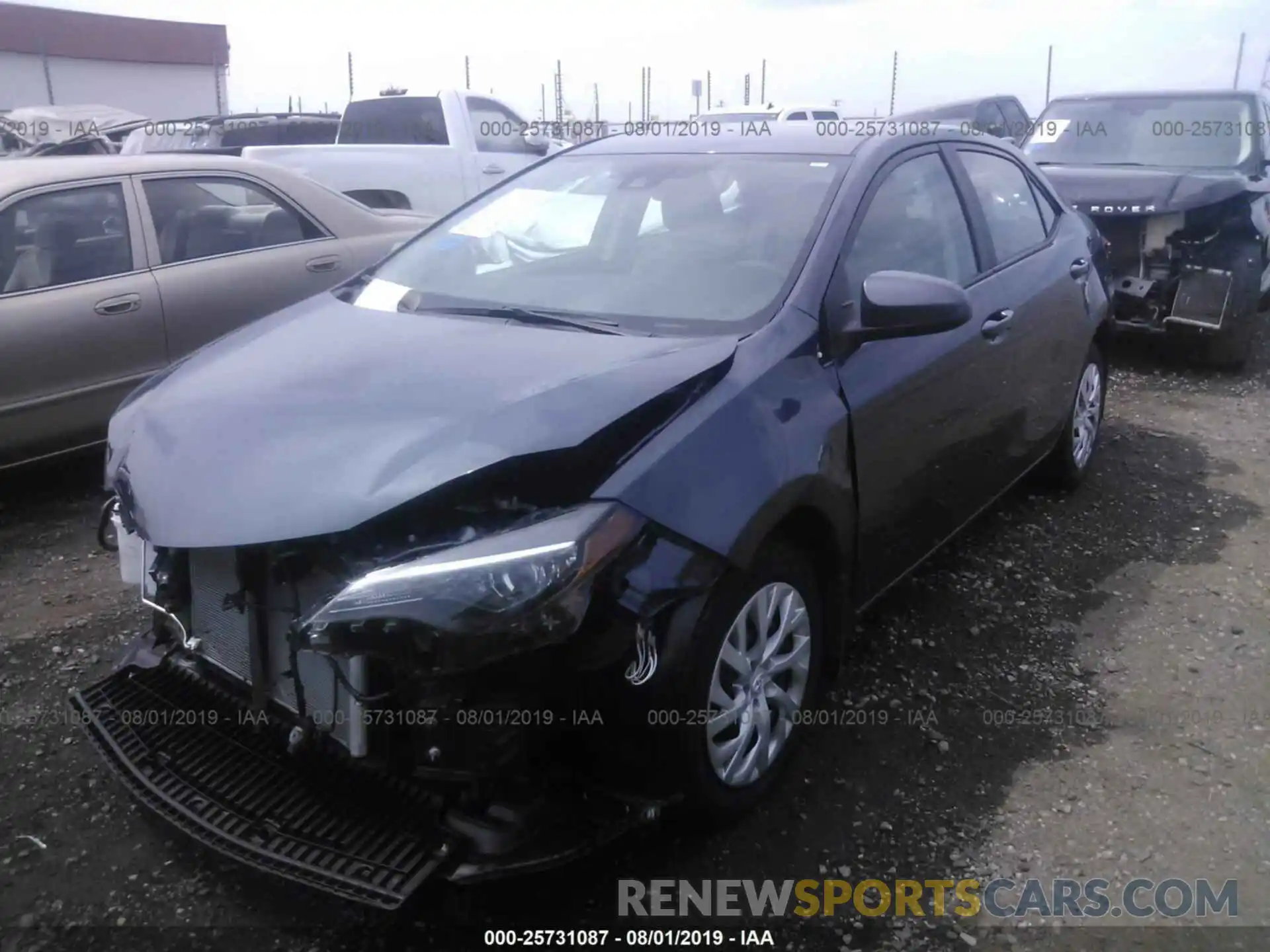 2 Photograph of a damaged car 5YFBURHE0KP916963 TOYOTA COROLLA 2019