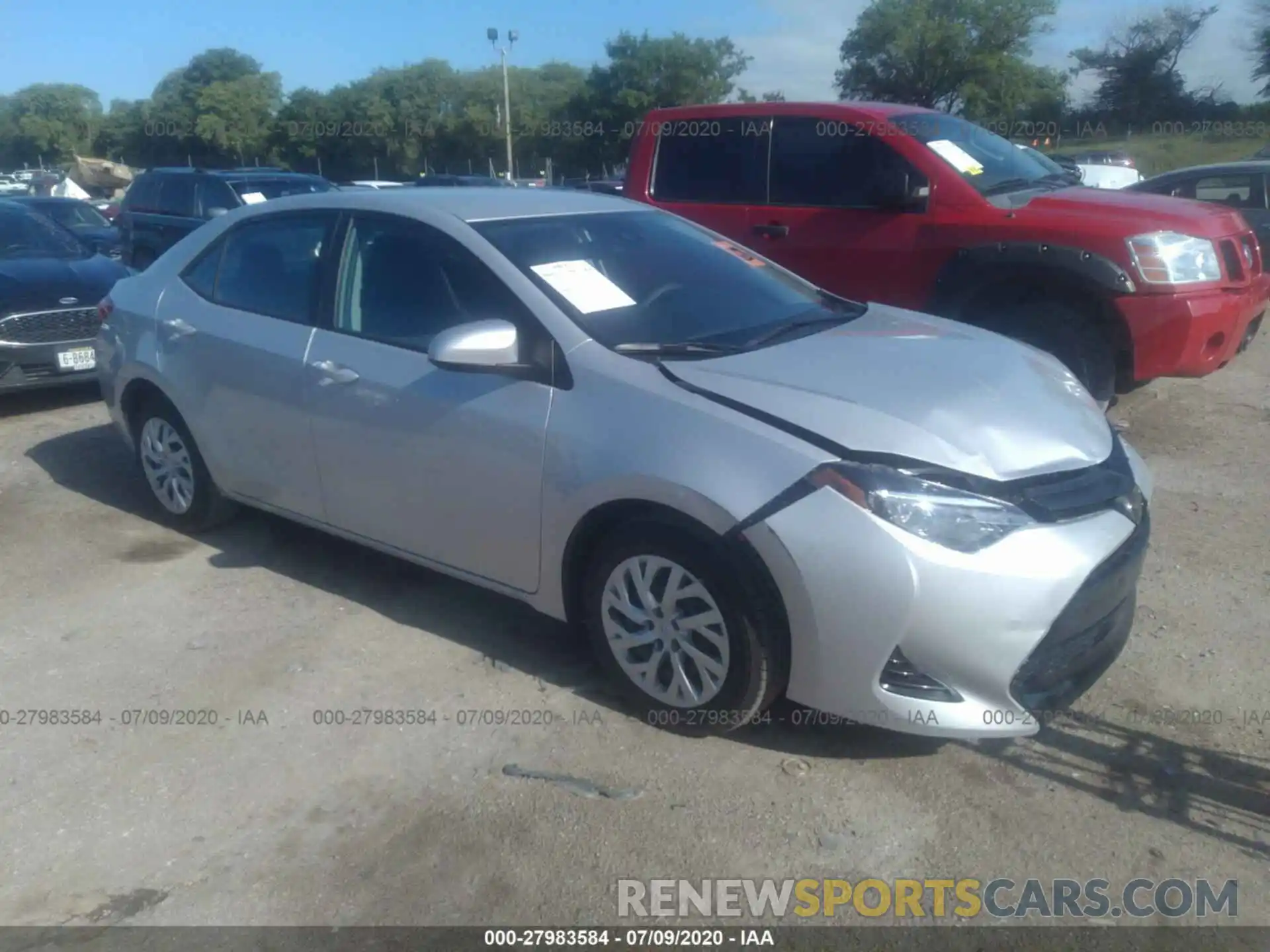 1 Photograph of a damaged car 5YFBURHE0KP917191 TOYOTA COROLLA 2019