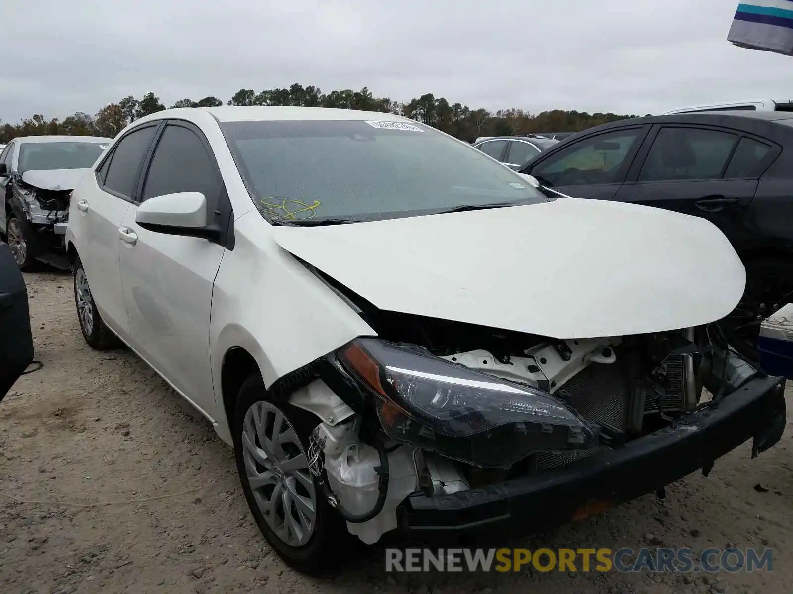 1 Photograph of a damaged car 5YFBURHE0KP917501 TOYOTA COROLLA 2019