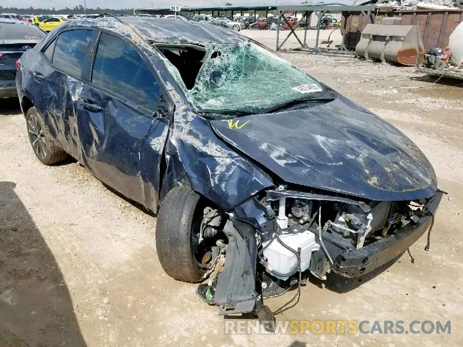 1 Photograph of a damaged car 5YFBURHE0KP917904 TOYOTA COROLLA 2019