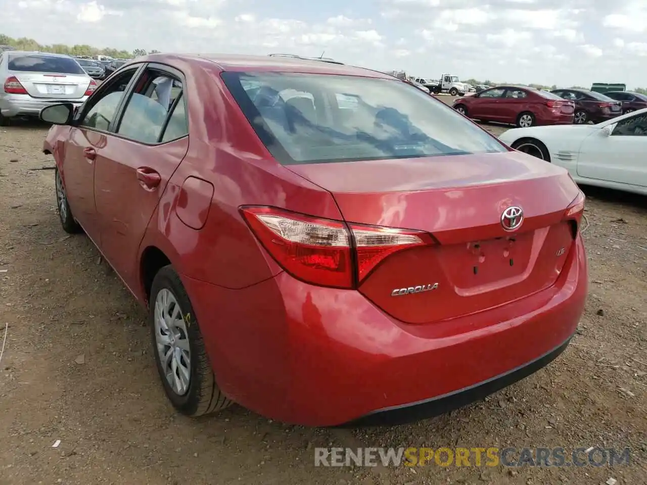 3 Photograph of a damaged car 5YFBURHE0KP918051 TOYOTA COROLLA 2019