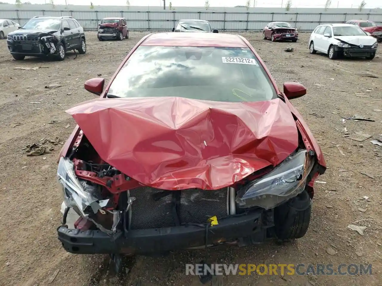 9 Photograph of a damaged car 5YFBURHE0KP918051 TOYOTA COROLLA 2019