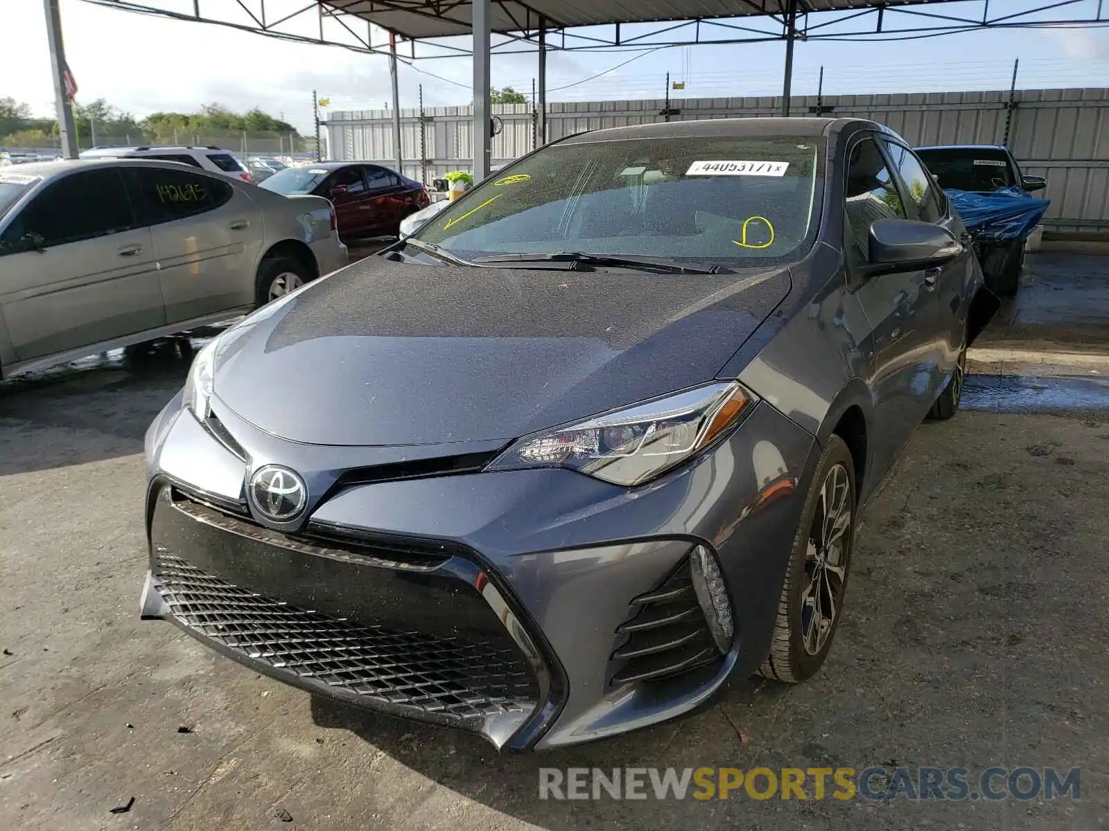 2 Photograph of a damaged car 5YFBURHE0KP918146 TOYOTA COROLLA 2019