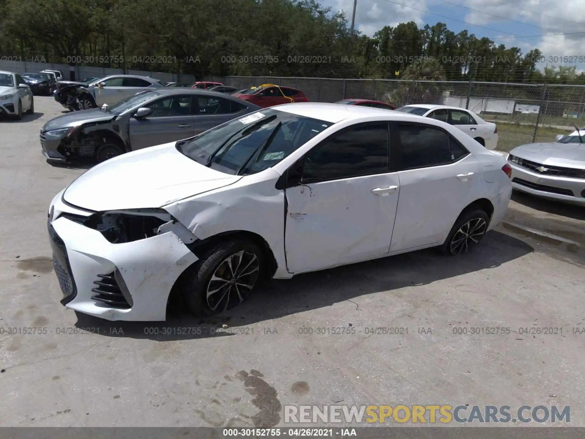 2 Photograph of a damaged car 5YFBURHE0KP918552 TOYOTA COROLLA 2019