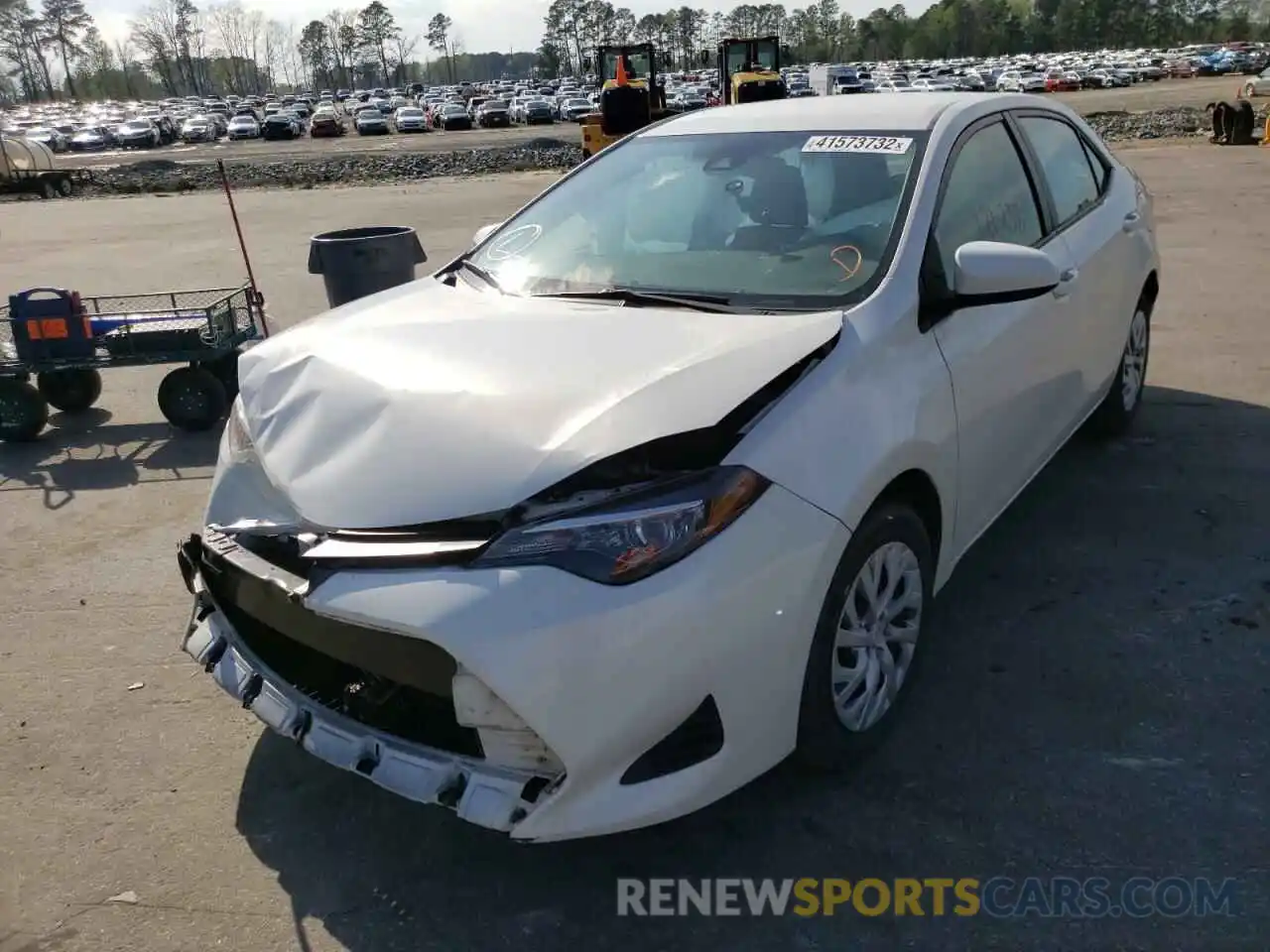 2 Photograph of a damaged car 5YFBURHE0KP919328 TOYOTA COROLLA 2019