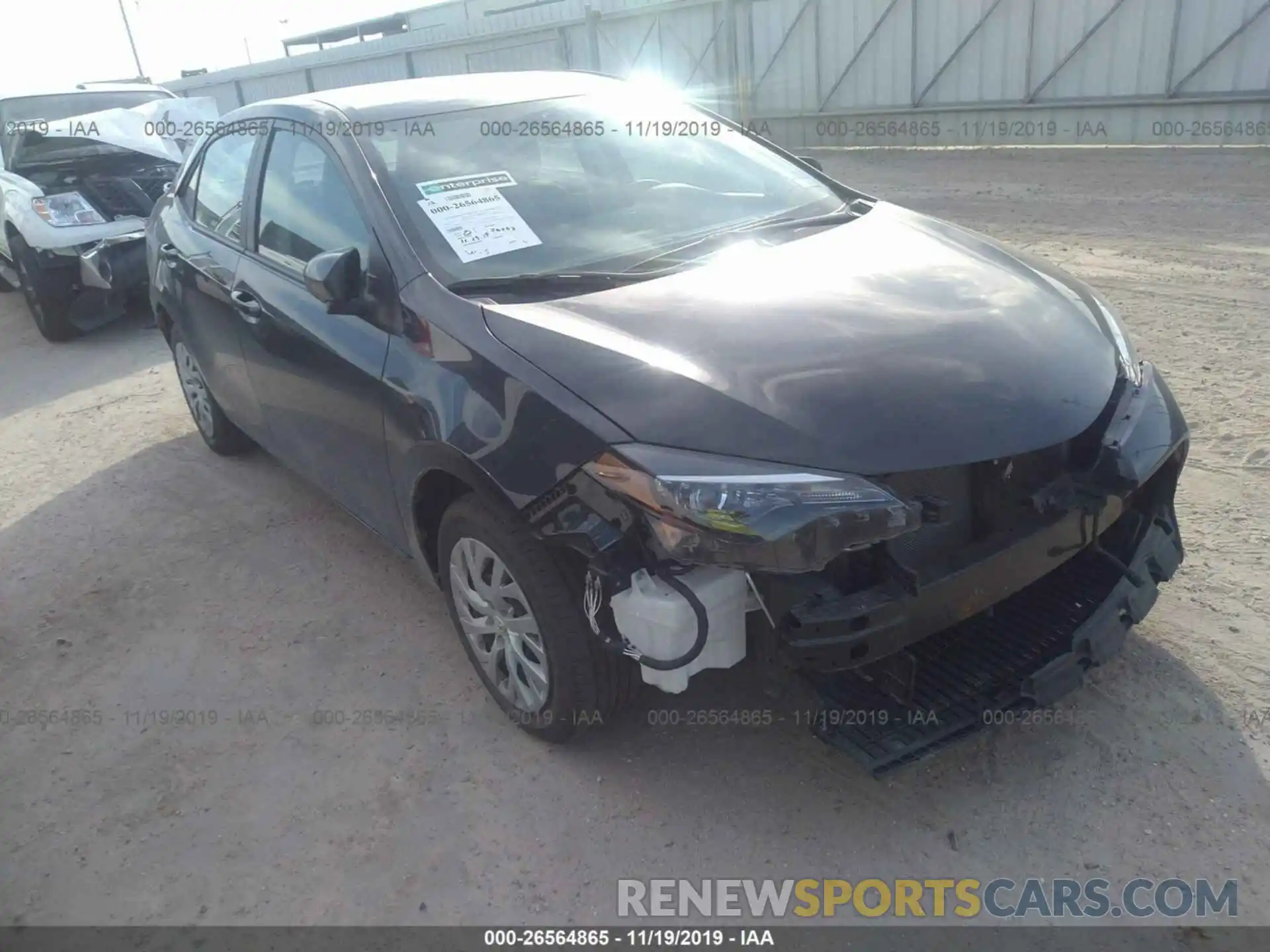 1 Photograph of a damaged car 5YFBURHE0KP919488 TOYOTA COROLLA 2019