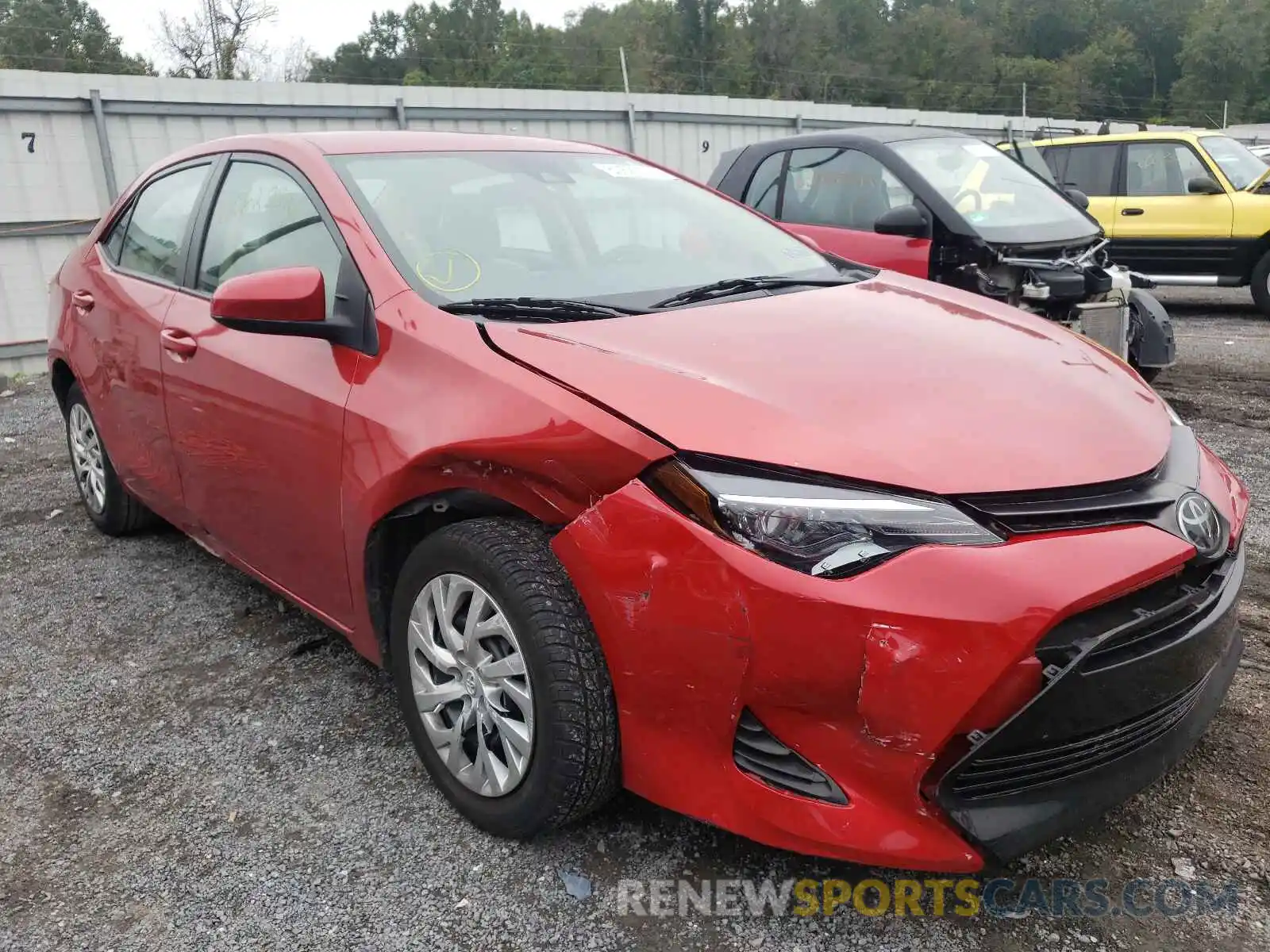 1 Photograph of a damaged car 5YFBURHE0KP919894 TOYOTA COROLLA 2019