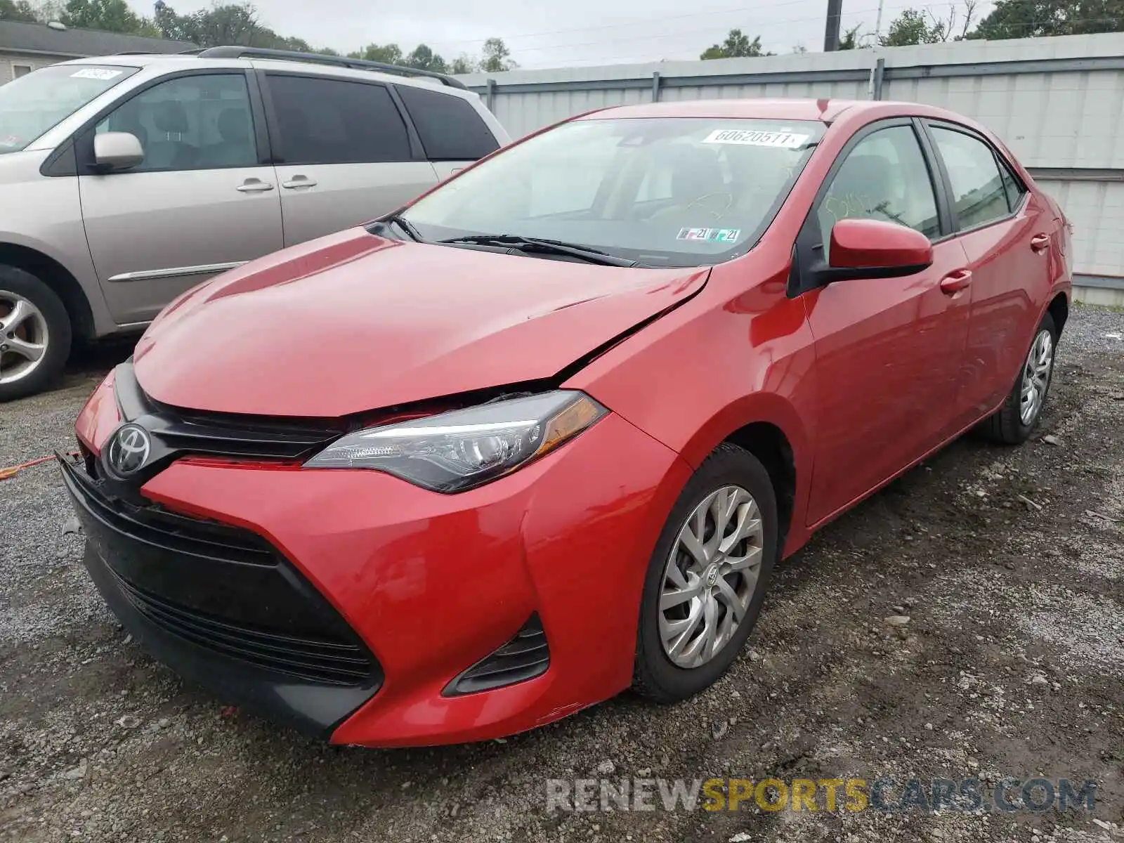 2 Photograph of a damaged car 5YFBURHE0KP919894 TOYOTA COROLLA 2019