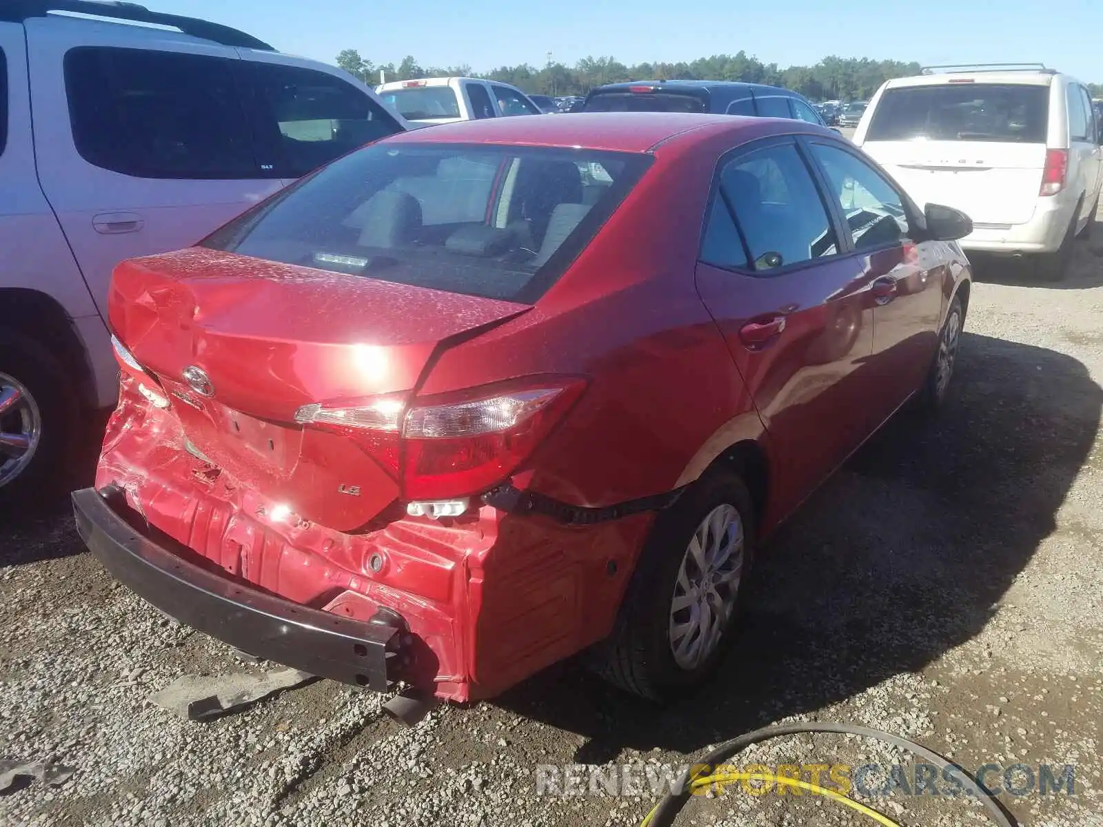 4 Photograph of a damaged car 5YFBURHE0KP919944 TOYOTA COROLLA 2019