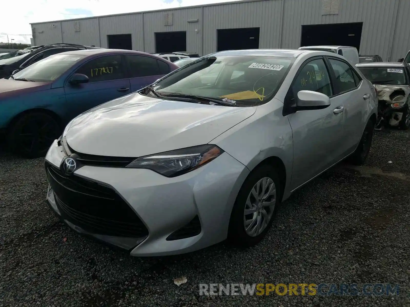 2 Photograph of a damaged car 5YFBURHE0KP920981 TOYOTA COROLLA 2019