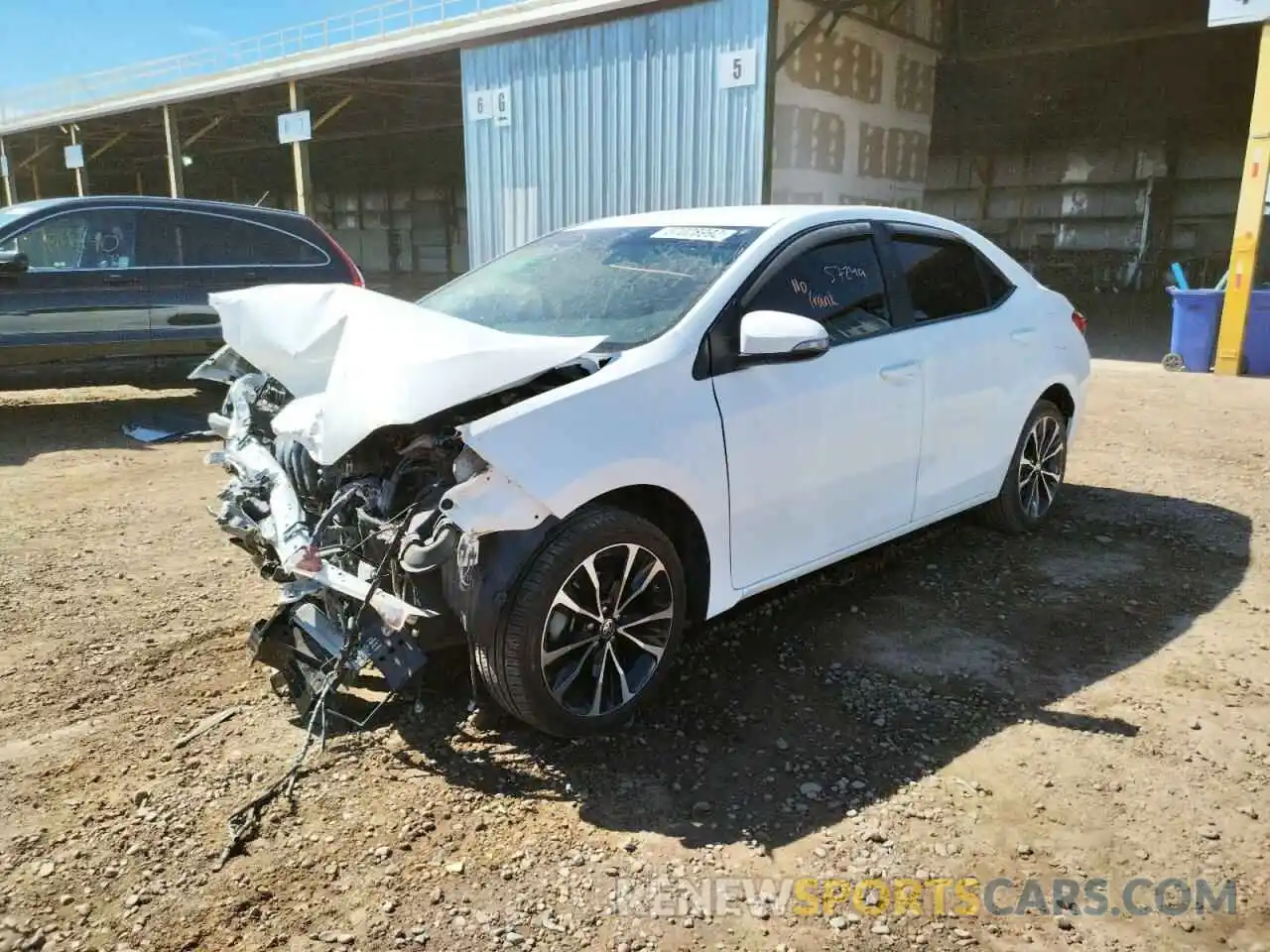 2 Photograph of a damaged car 5YFBURHE0KP921614 TOYOTA COROLLA 2019