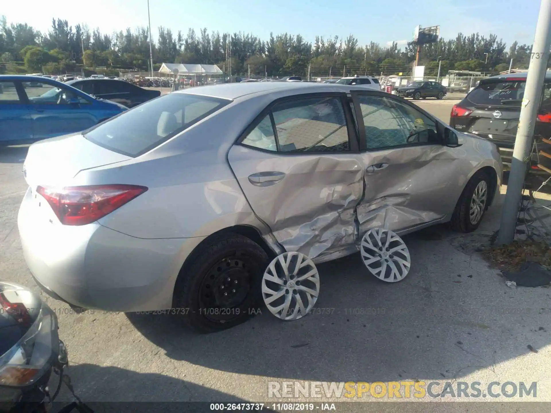 4 Photograph of a damaged car 5YFBURHE0KP921676 TOYOTA COROLLA 2019