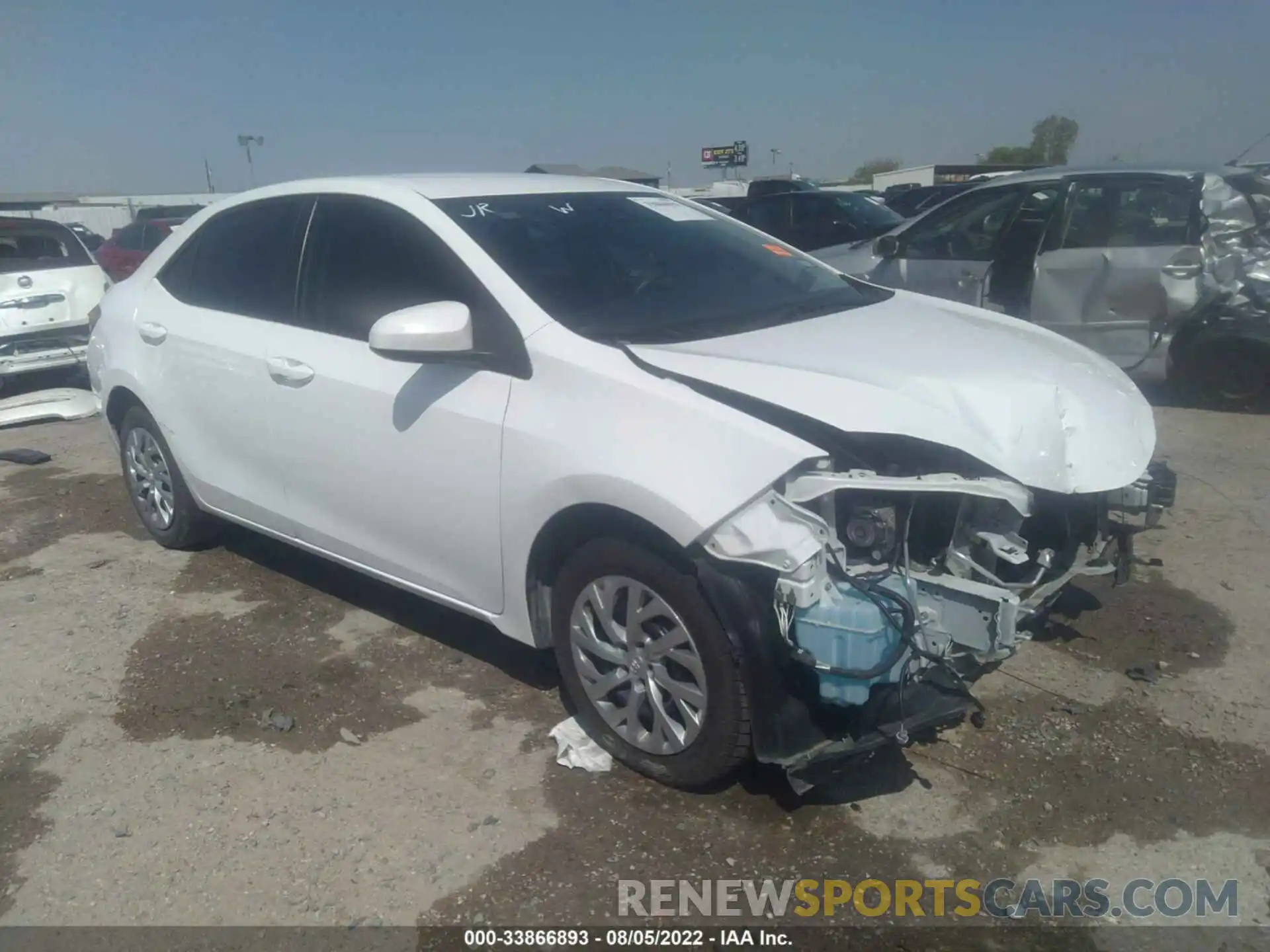 1 Photograph of a damaged car 5YFBURHE0KP921886 TOYOTA COROLLA 2019