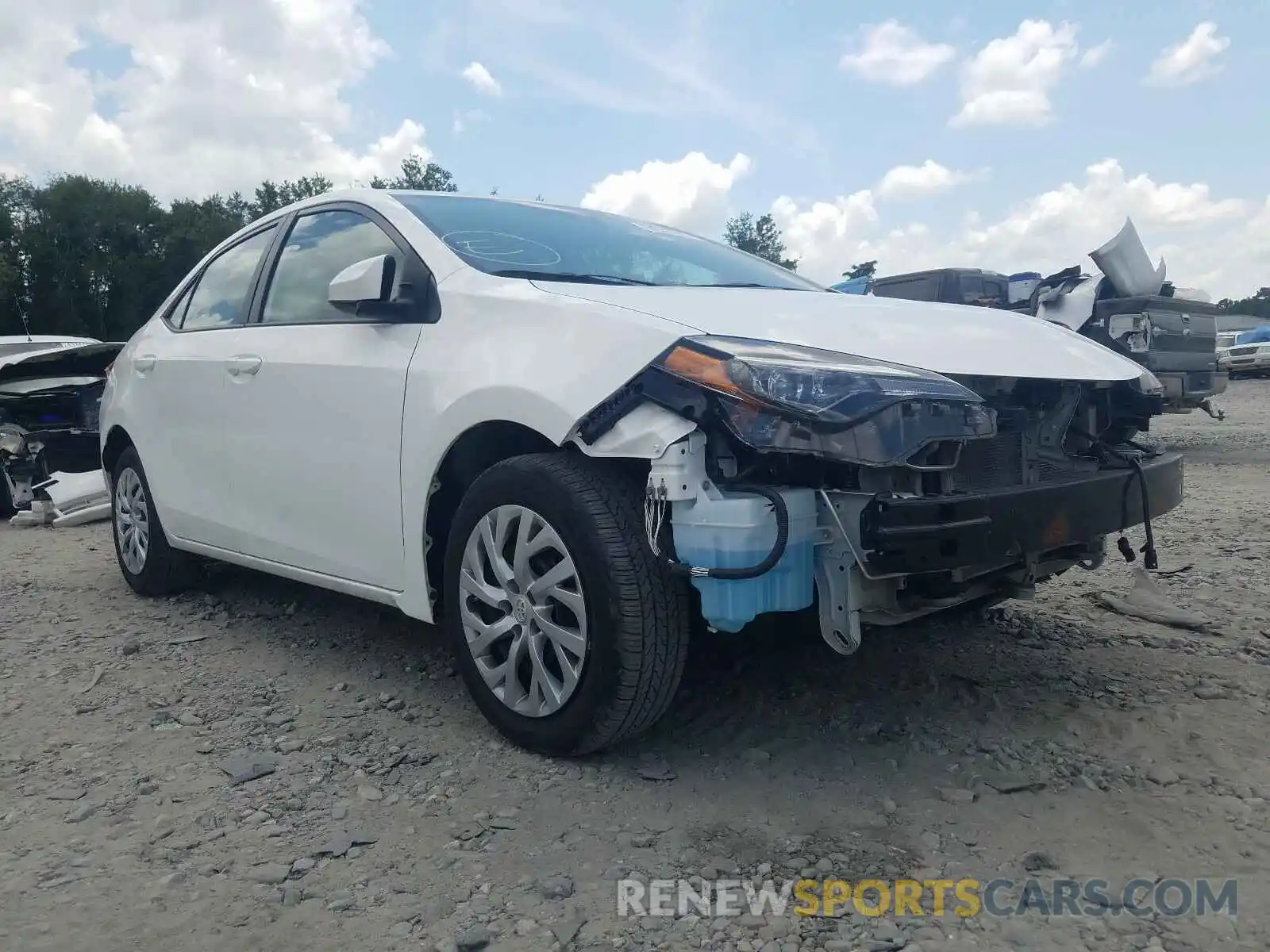 1 Photograph of a damaged car 5YFBURHE0KP922018 TOYOTA COROLLA 2019