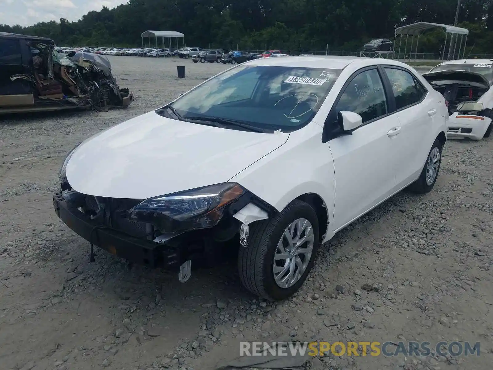 2 Photograph of a damaged car 5YFBURHE0KP922018 TOYOTA COROLLA 2019